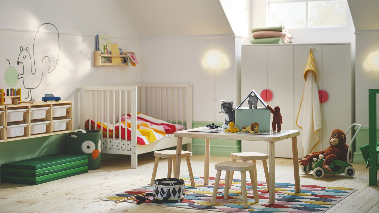 IKEA - A Scandinavian children’s room with space for fun and sleep – times two