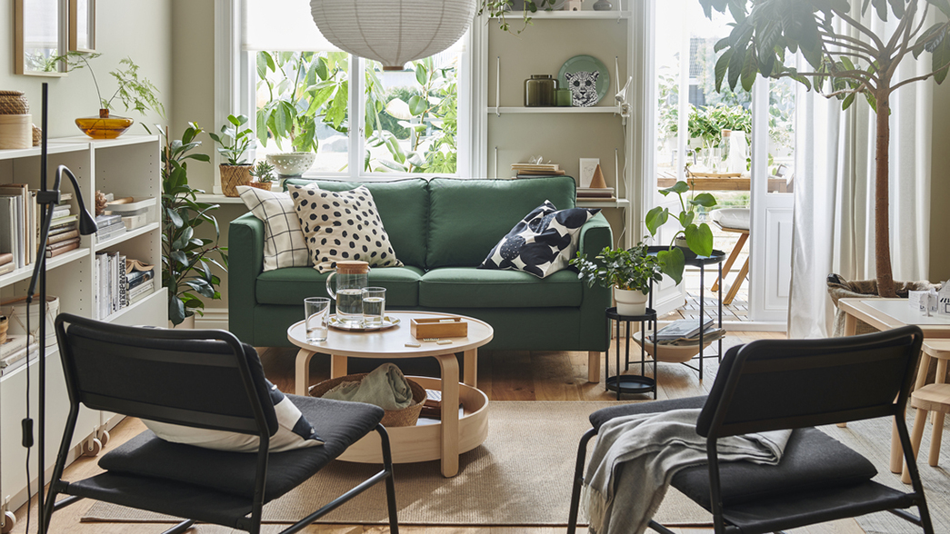 IKEA - Ένα μοντέρνο σαλόνι γεμάτο από ζωή
