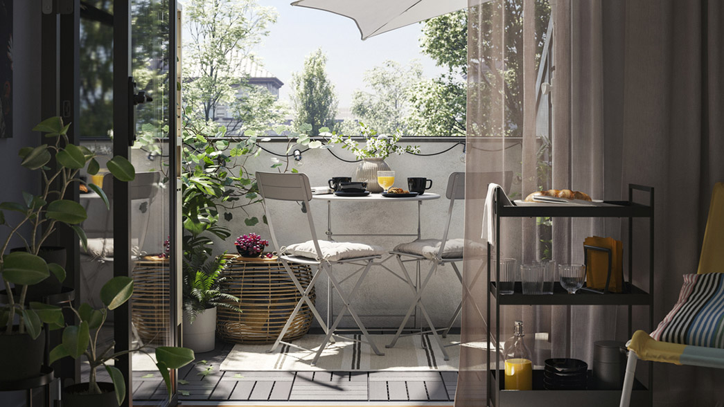 IKEA - How to decorate a small outdoor space