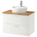 GODMORGON/TORNVIKEN, wash-stand with countertop 45 wash-basin, 192.054.69 Other colors