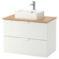 GO/TOLKEN/HORVIK, wash-stand with countertop 45x32 wash-basin, 192.135.58 Other colors