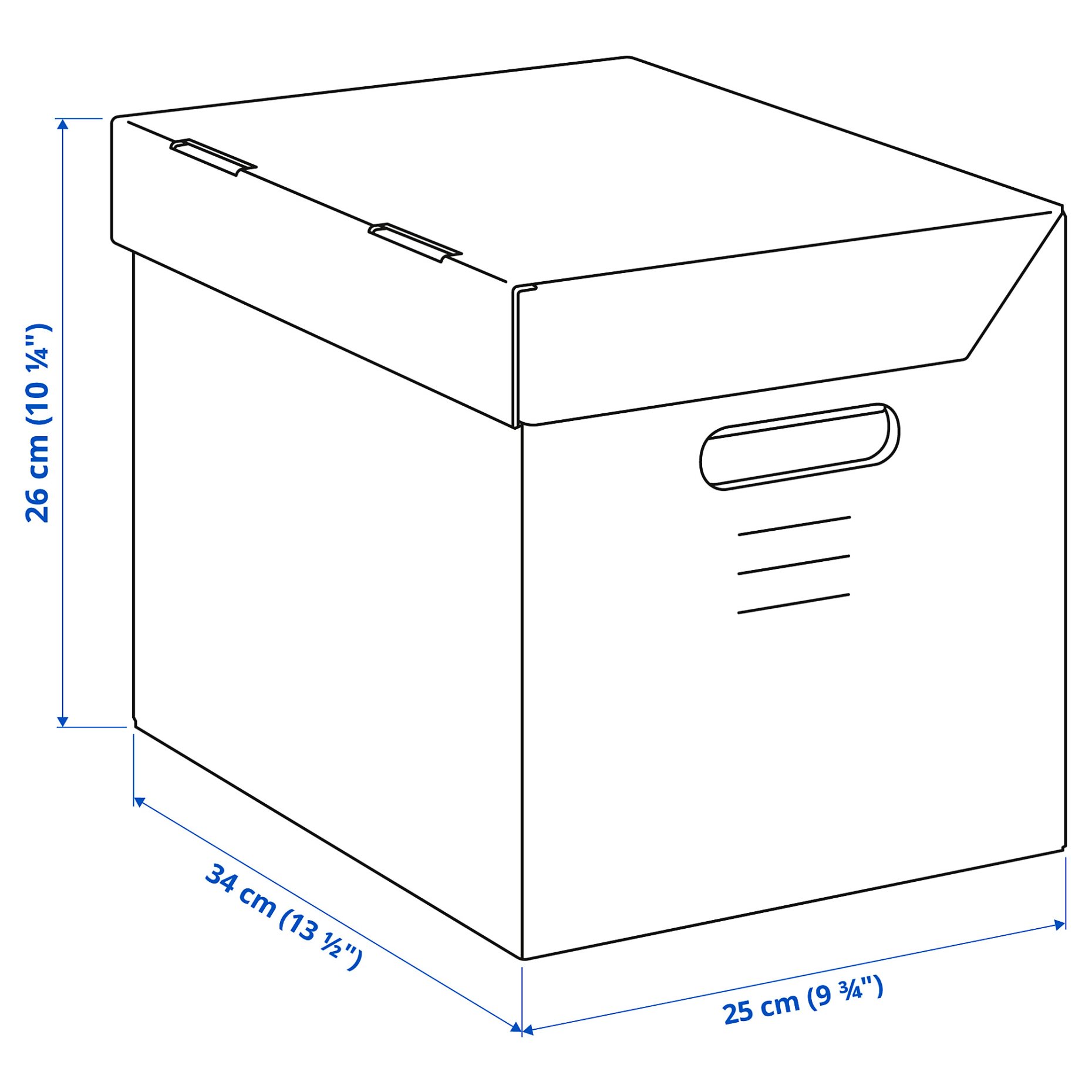 PAPPIS, Χάρτινο κουτί με καπάκι, 001.004.67