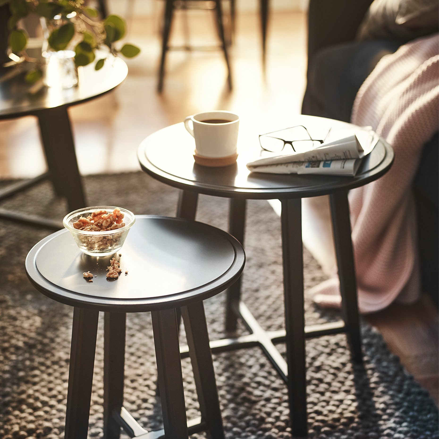 KRAGSTA, Τραπέζια ζιγκόν, σετ 2 τεμ., 002.998.25