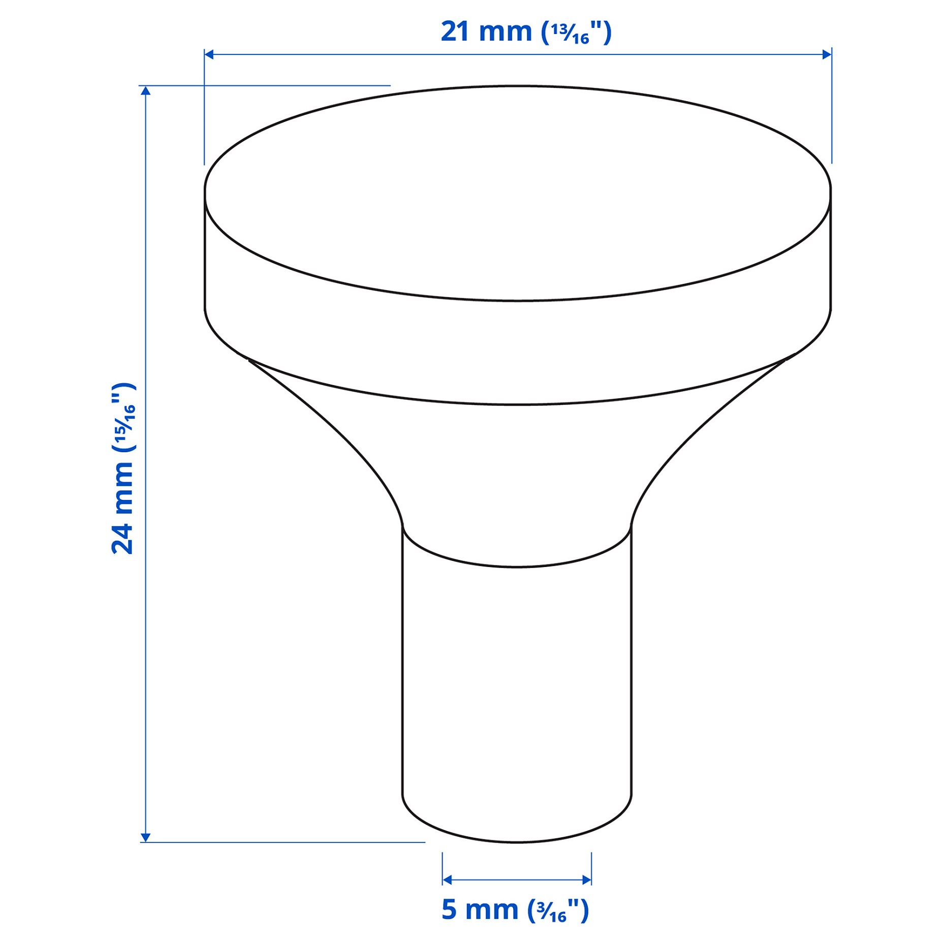 BAGGANÄS, knob, 2 pack, 003.384.12