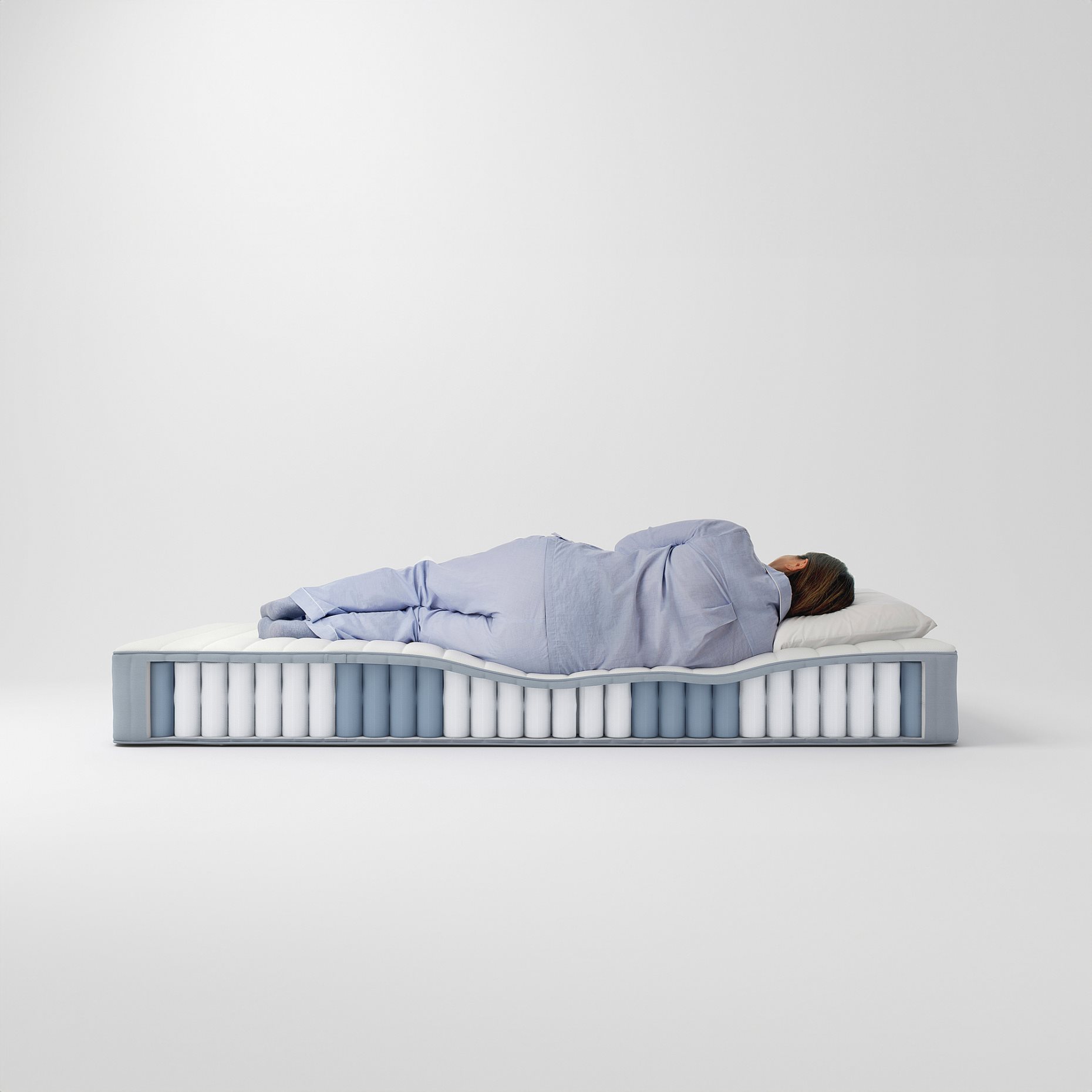 VALEVÅG, pocket sprung mattress/firm, 140x200 cm, 004.506.58