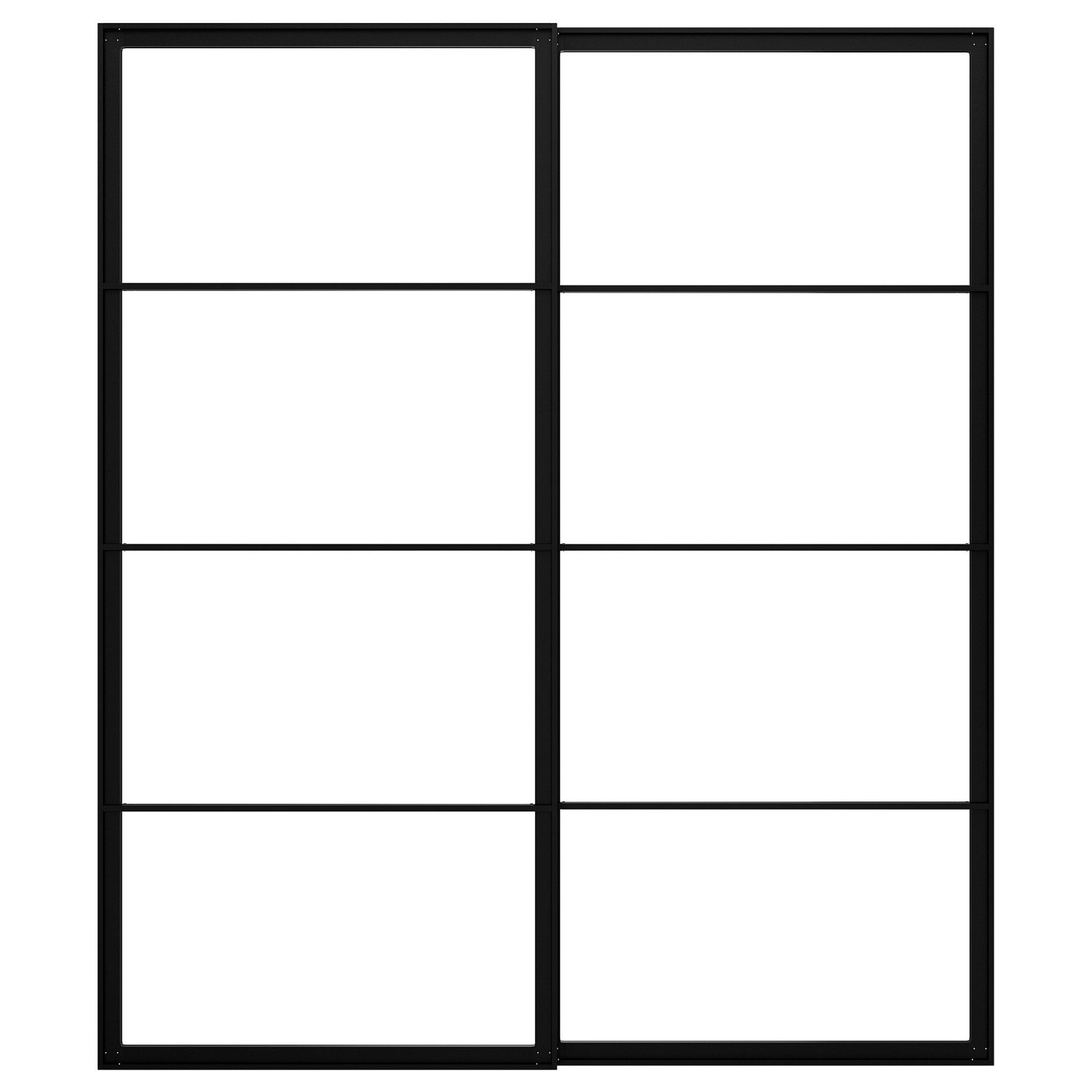 PAX, σκελετοί συρόμενων πορτών με ράγα, 200x236 cm, 004.581.93