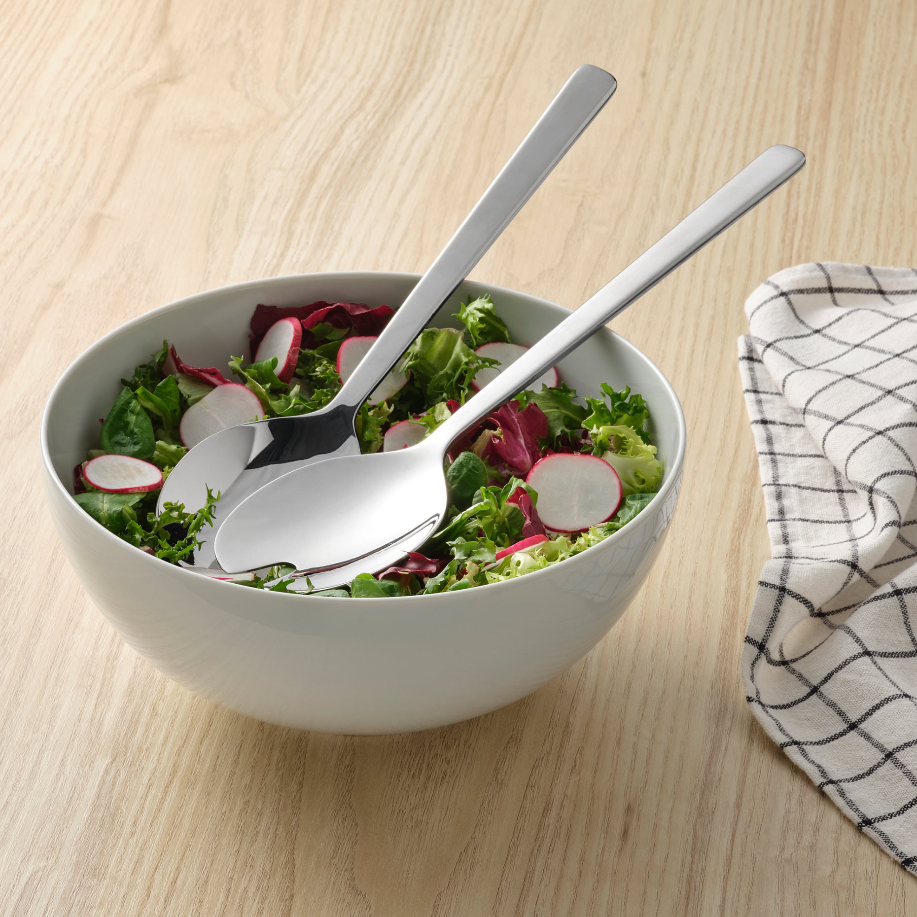 LÖFTESRIK, σετ σερβιρίσματος σαλάτας, 2 τεμ. 29 cm, 004.721.32