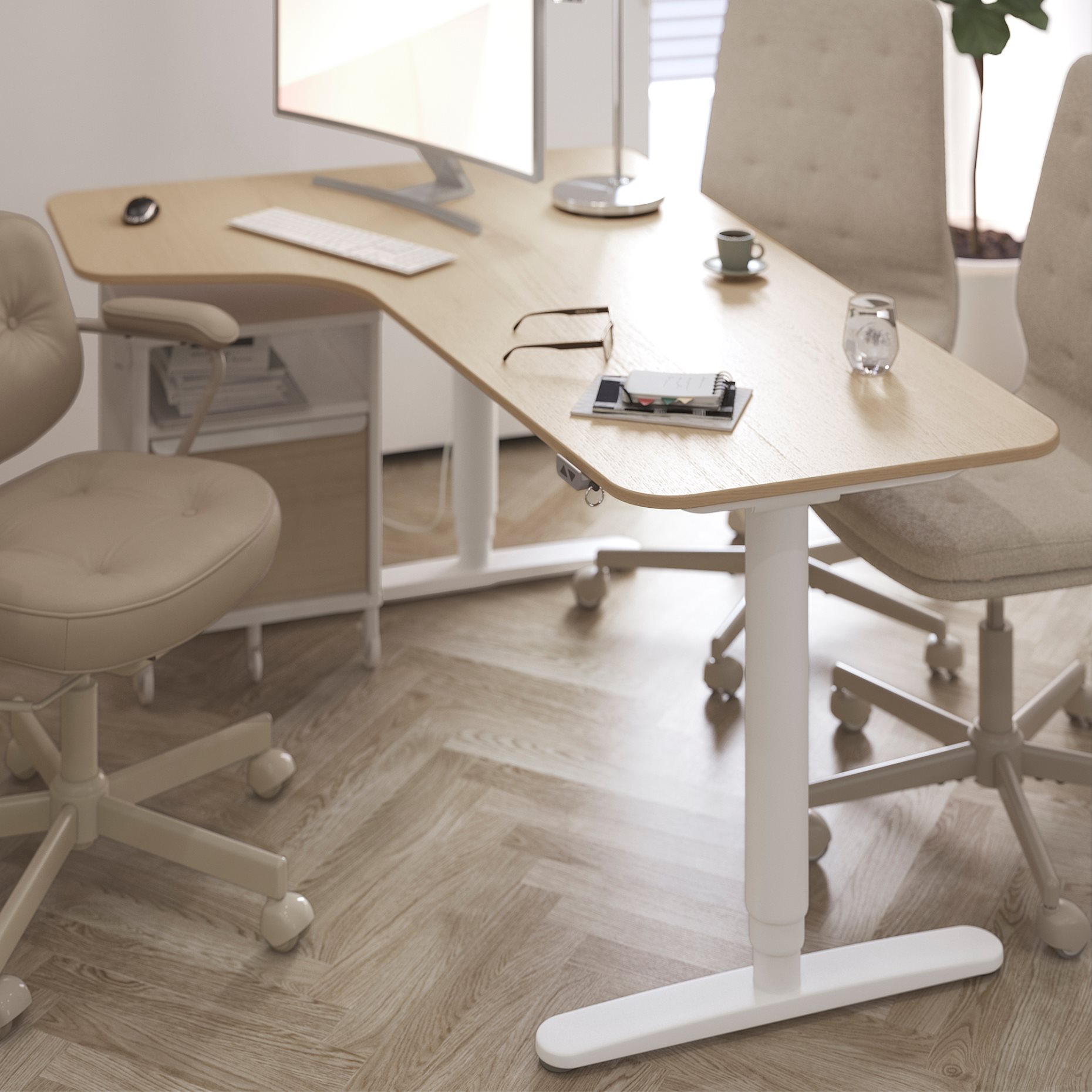 MULLFJÄLLET, καρέκλες συνεδρίων με ροδάκια, 004.724.91