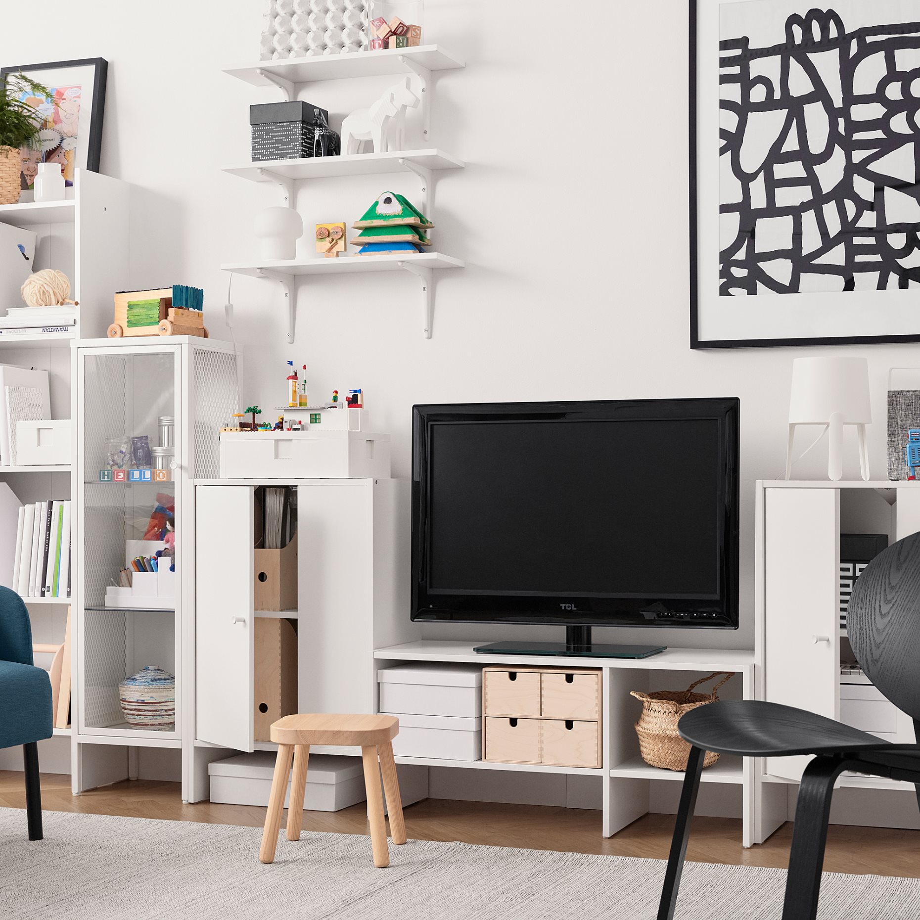 BAGGEBO, TV bench, 90x35x40 cm, 004.963.50