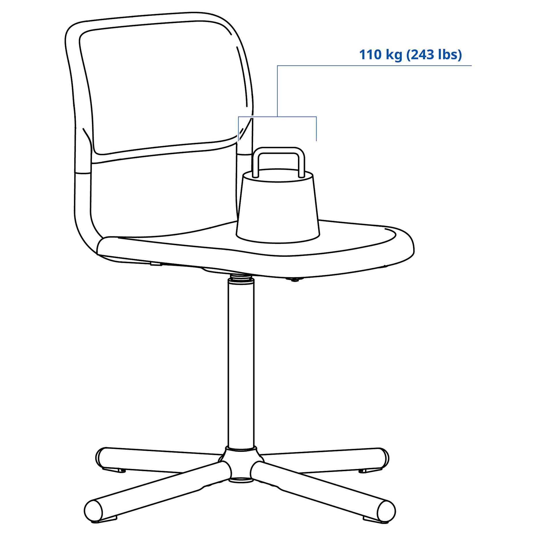 SMÄLLEN, swivel chair, 005.034.35