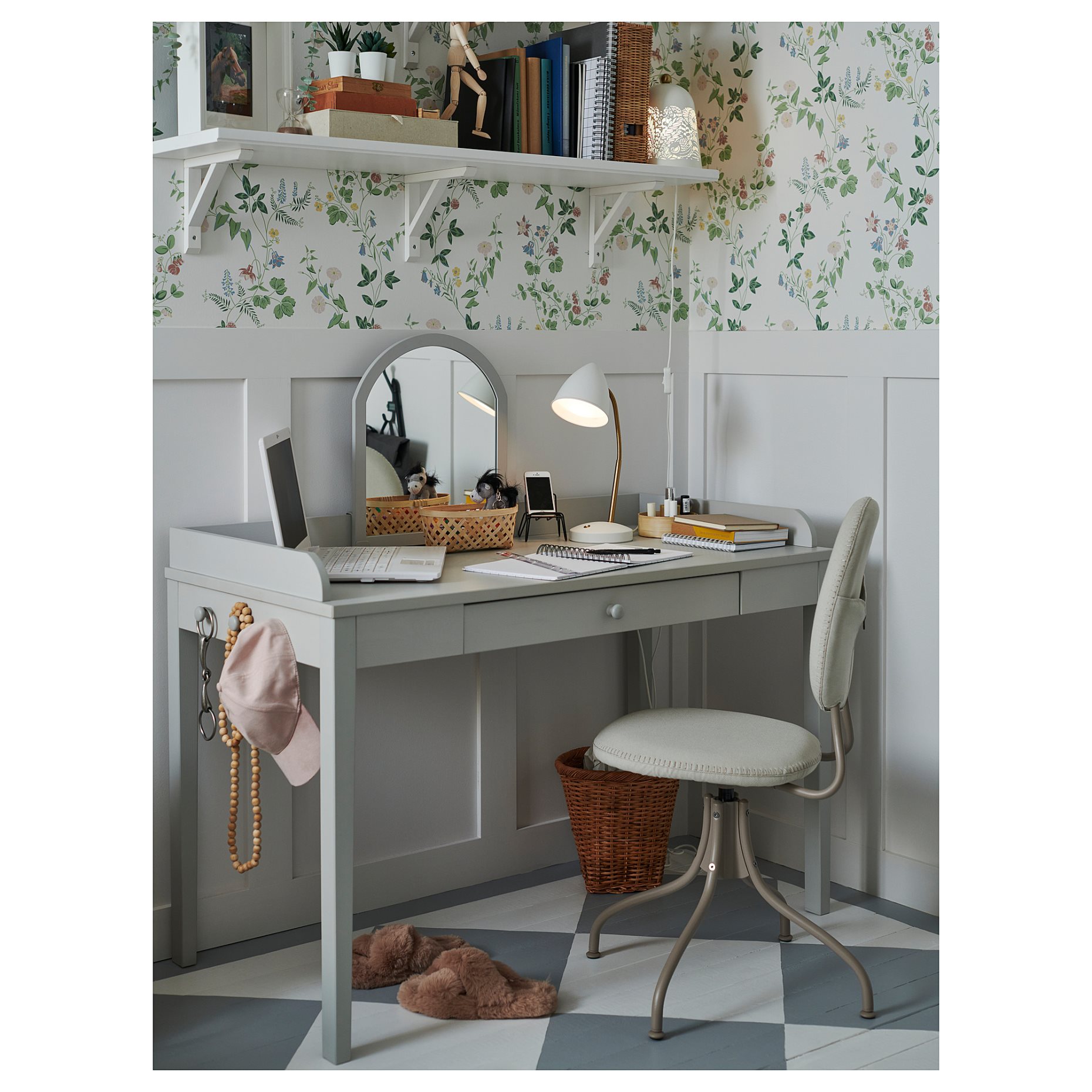 ISNÅLEN, φωτιστικό γραφείου με ενσωματωμένο φωτισμό LED, 005.143.68