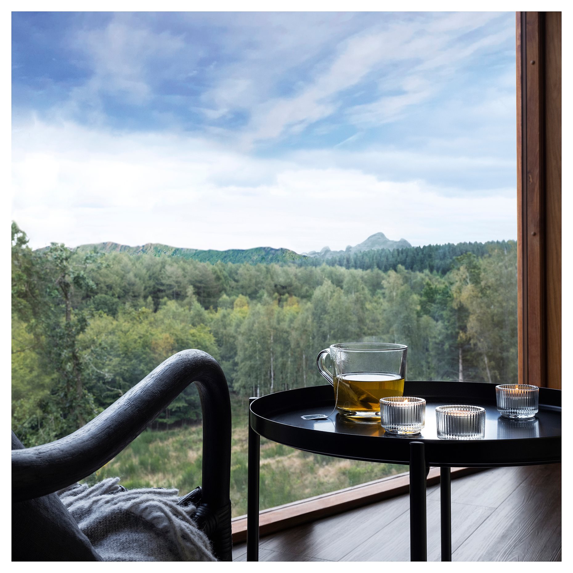 PÄRONTRÄD, scented tealight/Mountain air 30 pack, 3.5 hr, 005.253.57