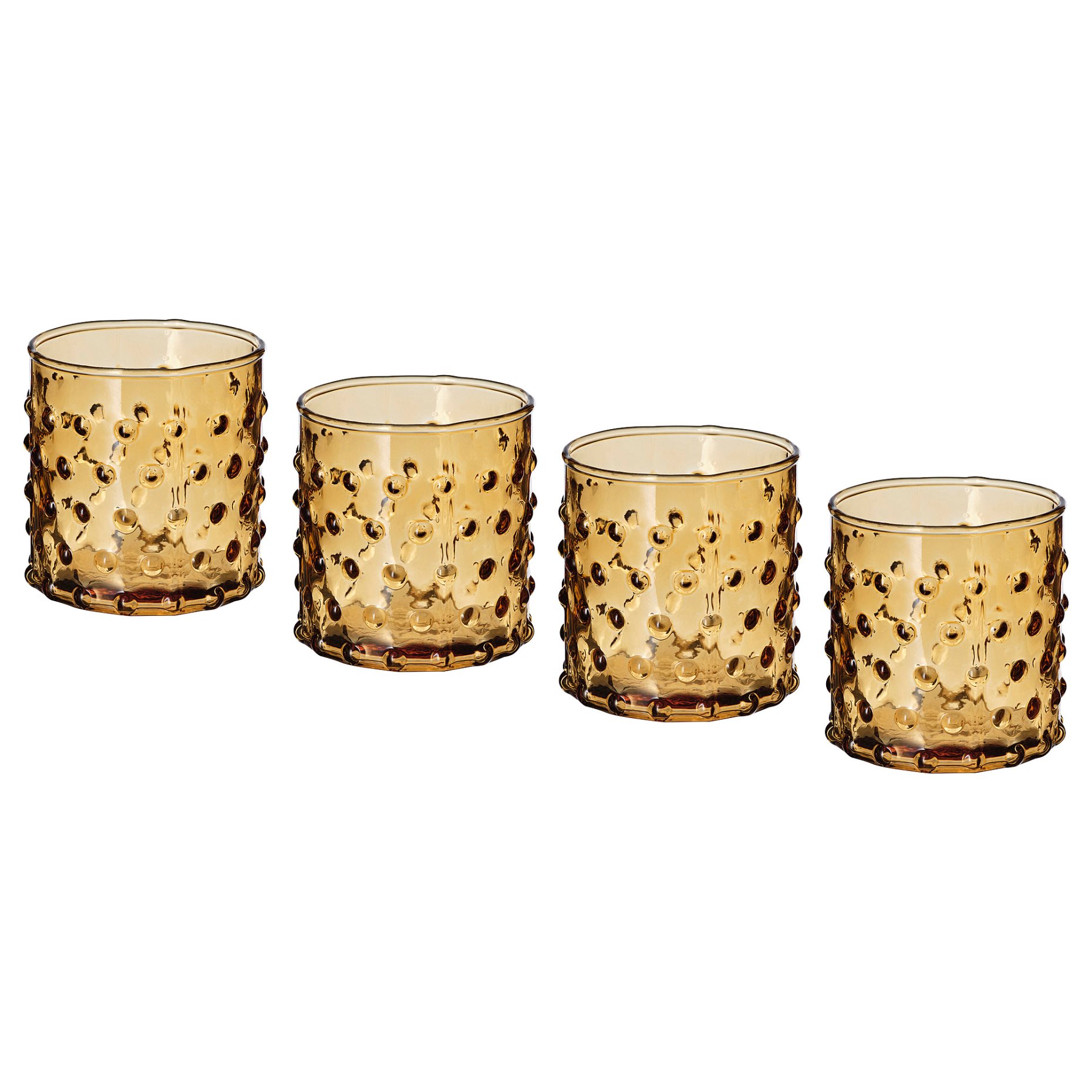 HUTLÖS, tealight holder 4 pack, 6 cm, 005.482.26