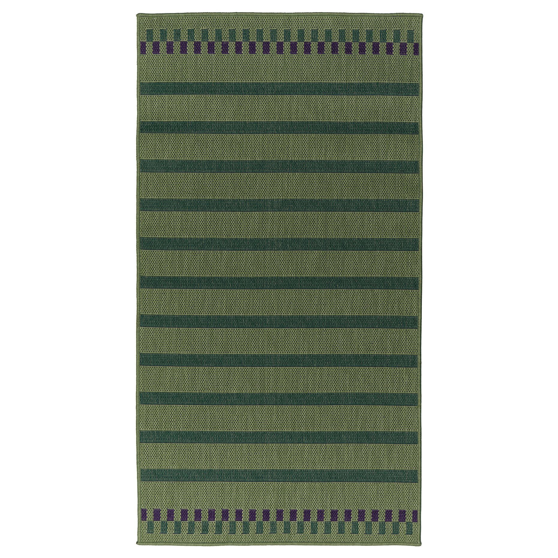 KORSNING, rug flatwoven/striped/in/outdoor, 80x150 cm, 005.532.32