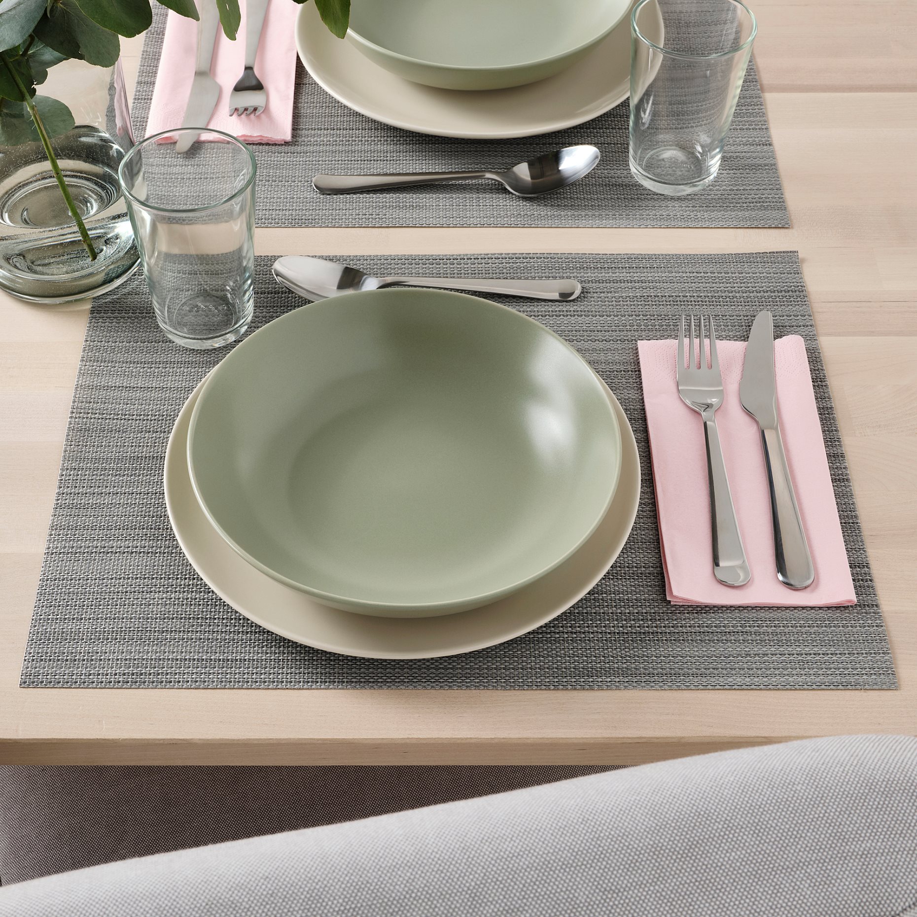 FÄRGKLAR, σερβίτσιο/ματ, 18 τεμ., 005.647.06