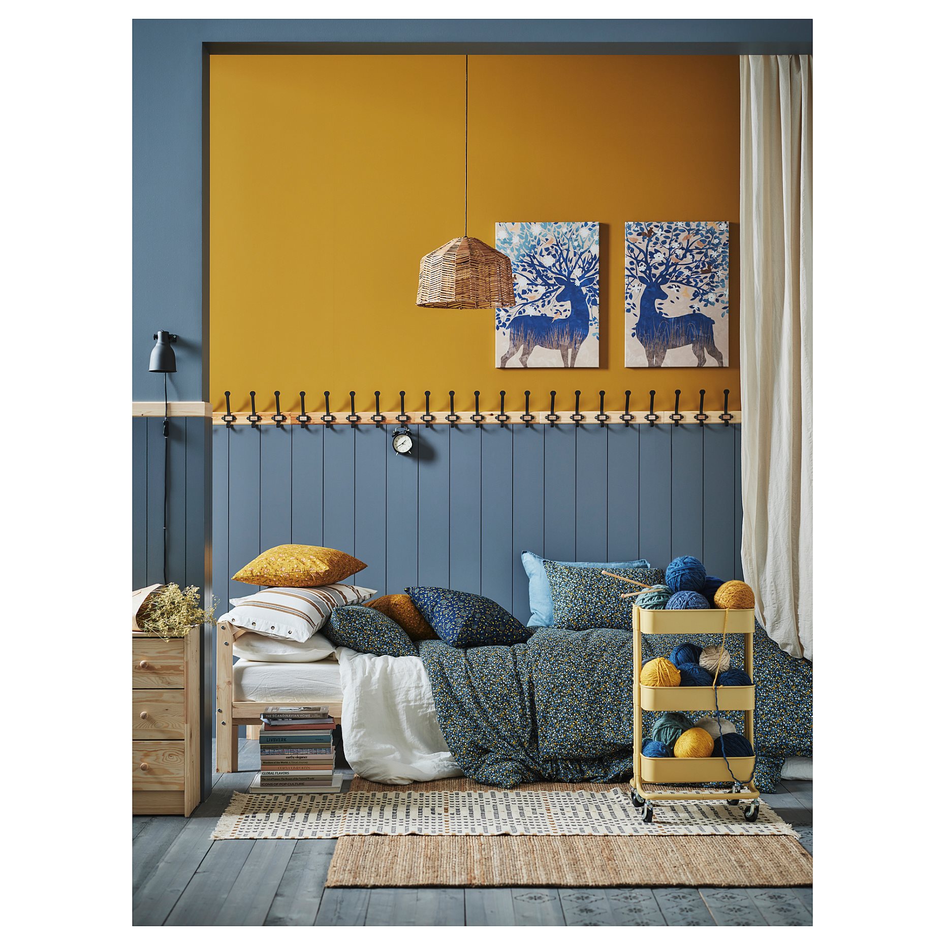 ROSENTIBAST, παπλωματοθήκη και μαξιλαροθήκη, 150x200/50x60 cm, 005.649.90