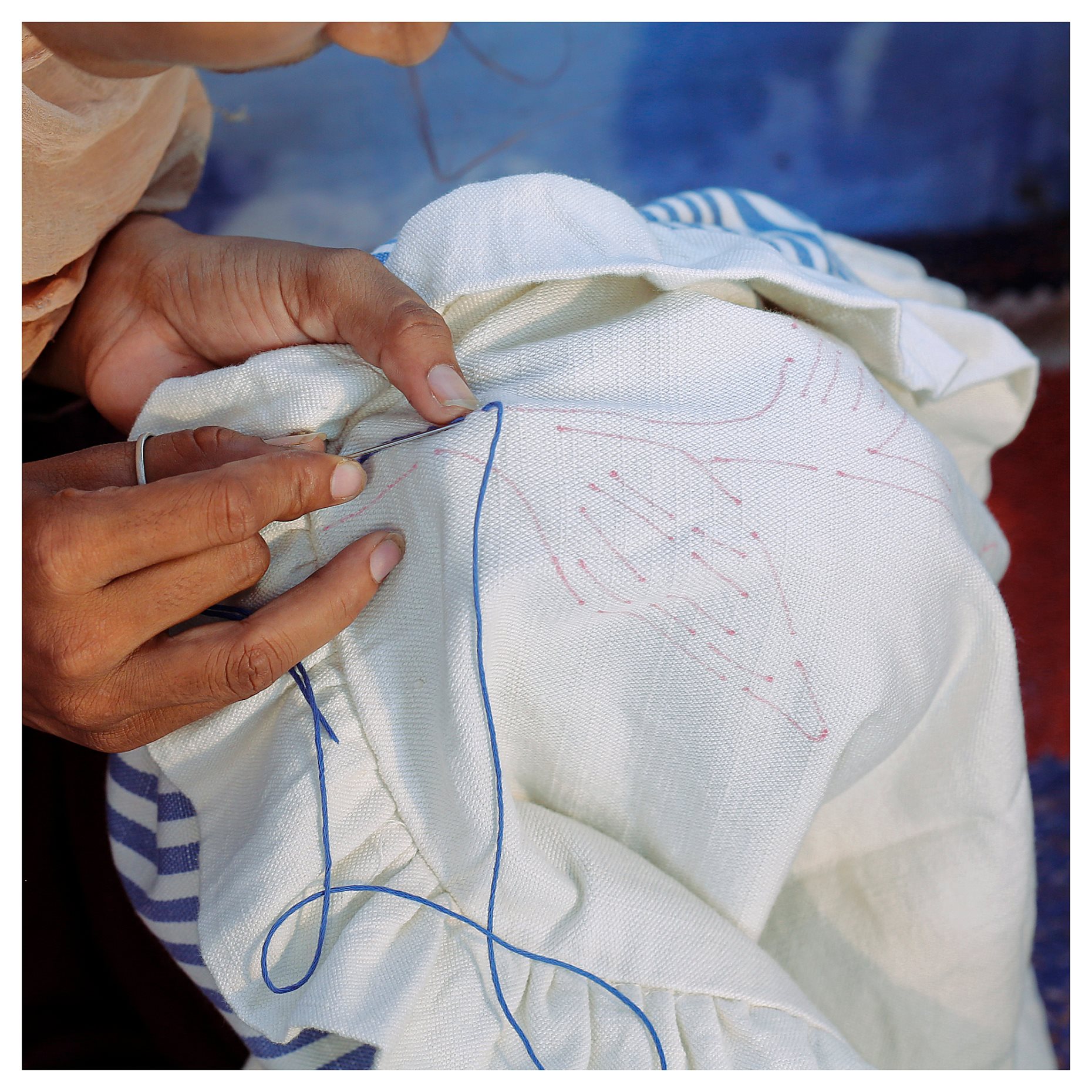 AKERNEJLIKA, κάλυμμα μαξιλαριού/ κέντημα, 50x50 cm, 005.701.75