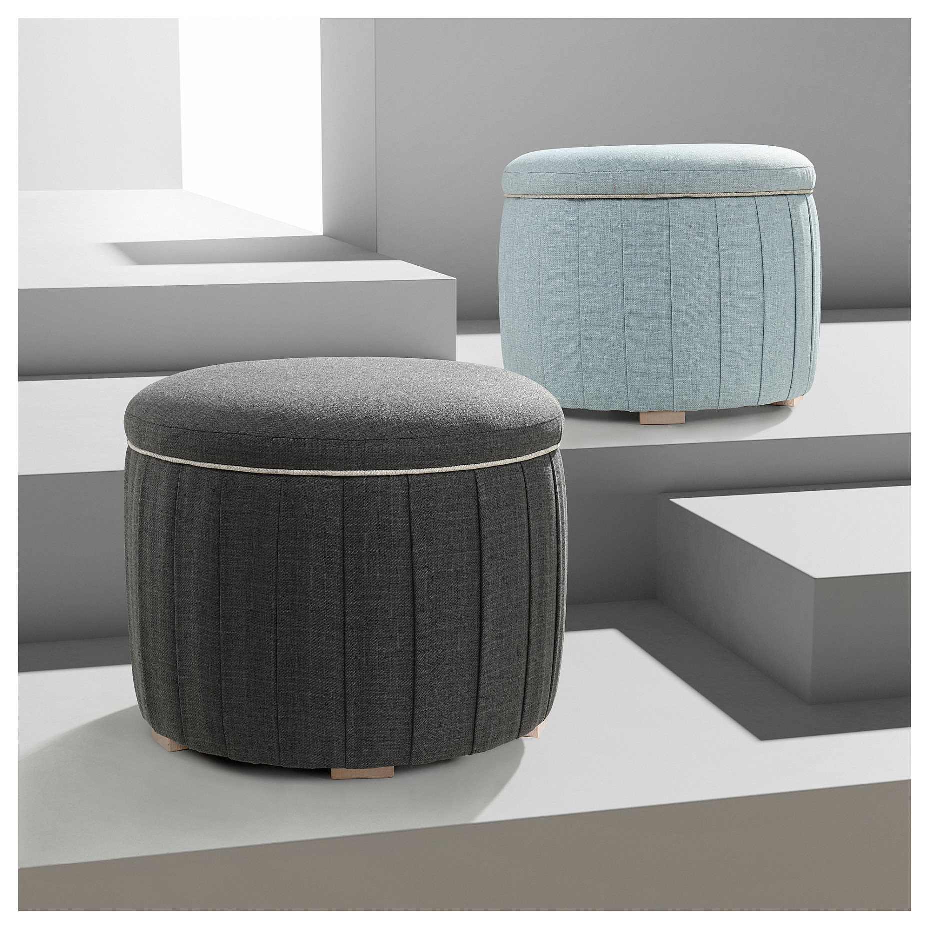 ÅTERLÖGA, pouffe with storage, 005.702.41