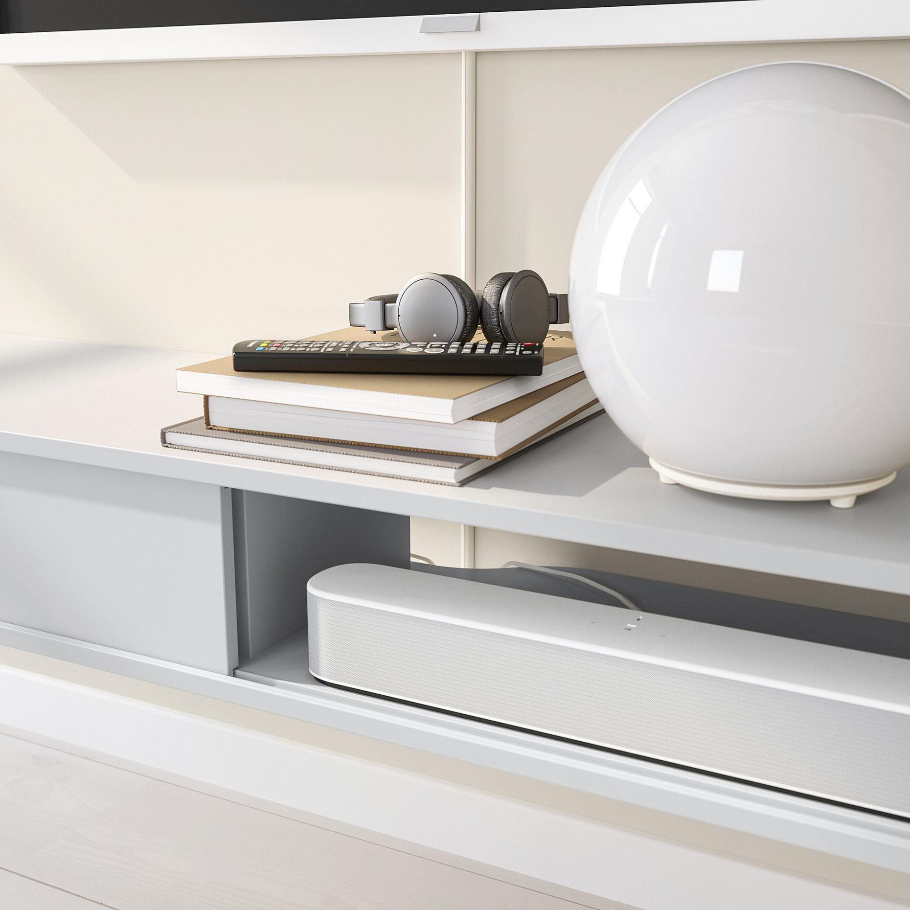 SPIKSMED, media shelf, 117x32 cm, 005.731.50