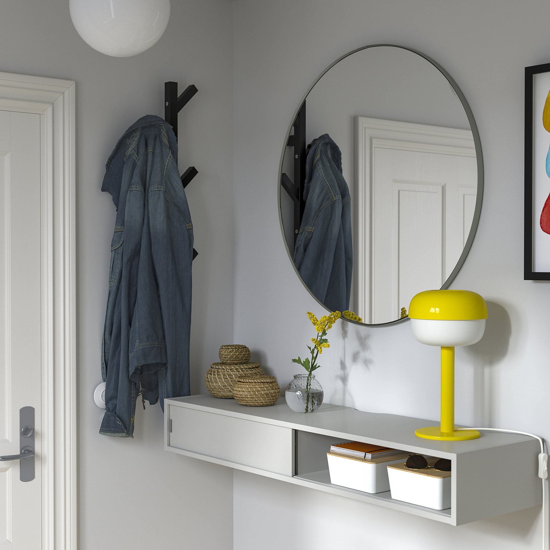 SPIKSMED, media shelf, 117x32 cm, 005.731.50