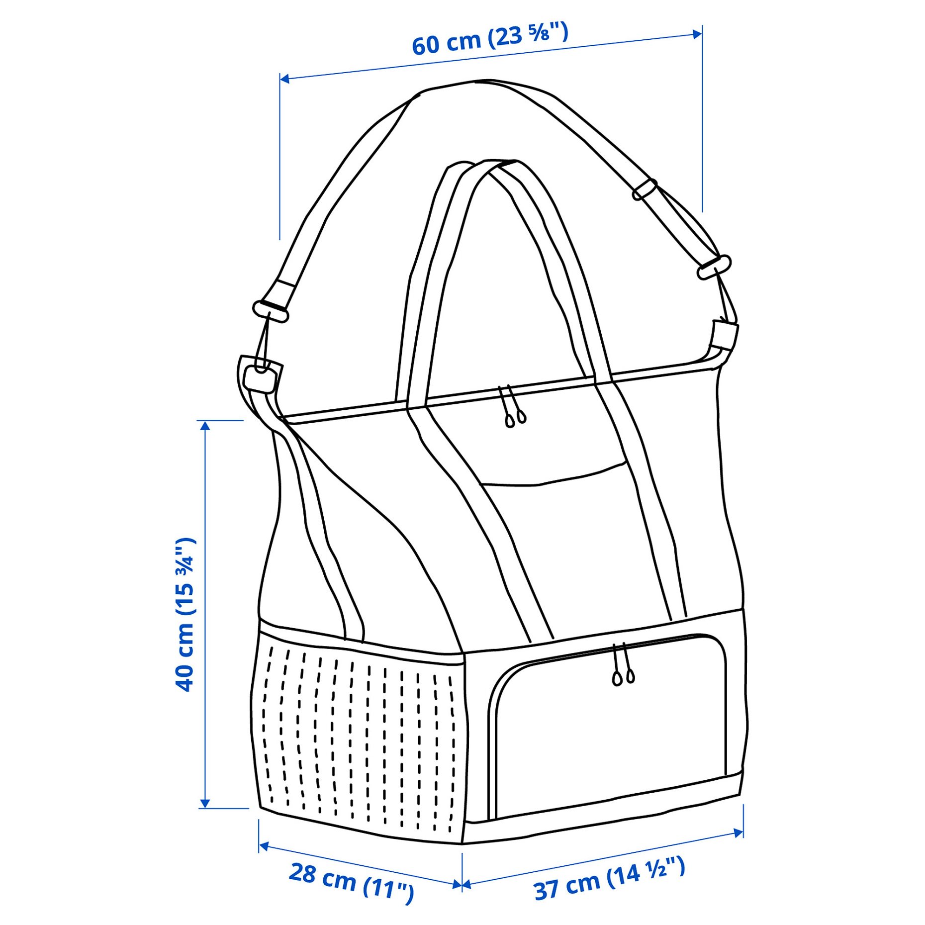 KLOTPIL, ισοθερμική τσάντα, 38x24x40 cm, 005.863.79