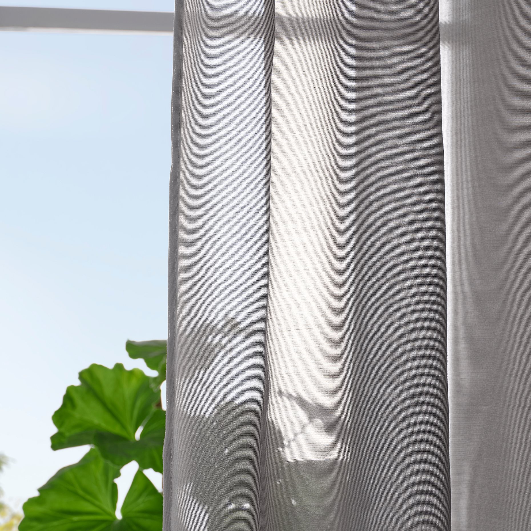 STENFRÖ, διαφανής κουρτίνα με τρέσα, 2 τεμ. 145x300 cm, 005.948.88