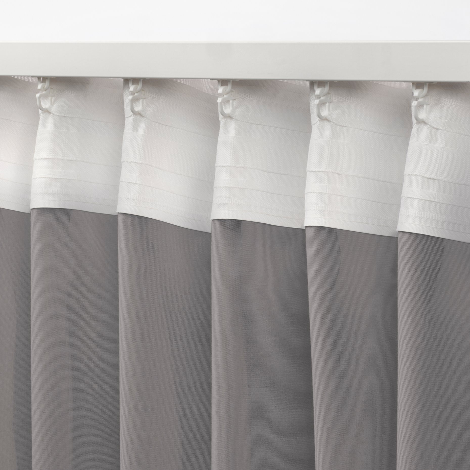 STENFRÖ, διαφανής κουρτίνα με τρέσα, 2 τεμ. 145x300 cm, 005.948.88