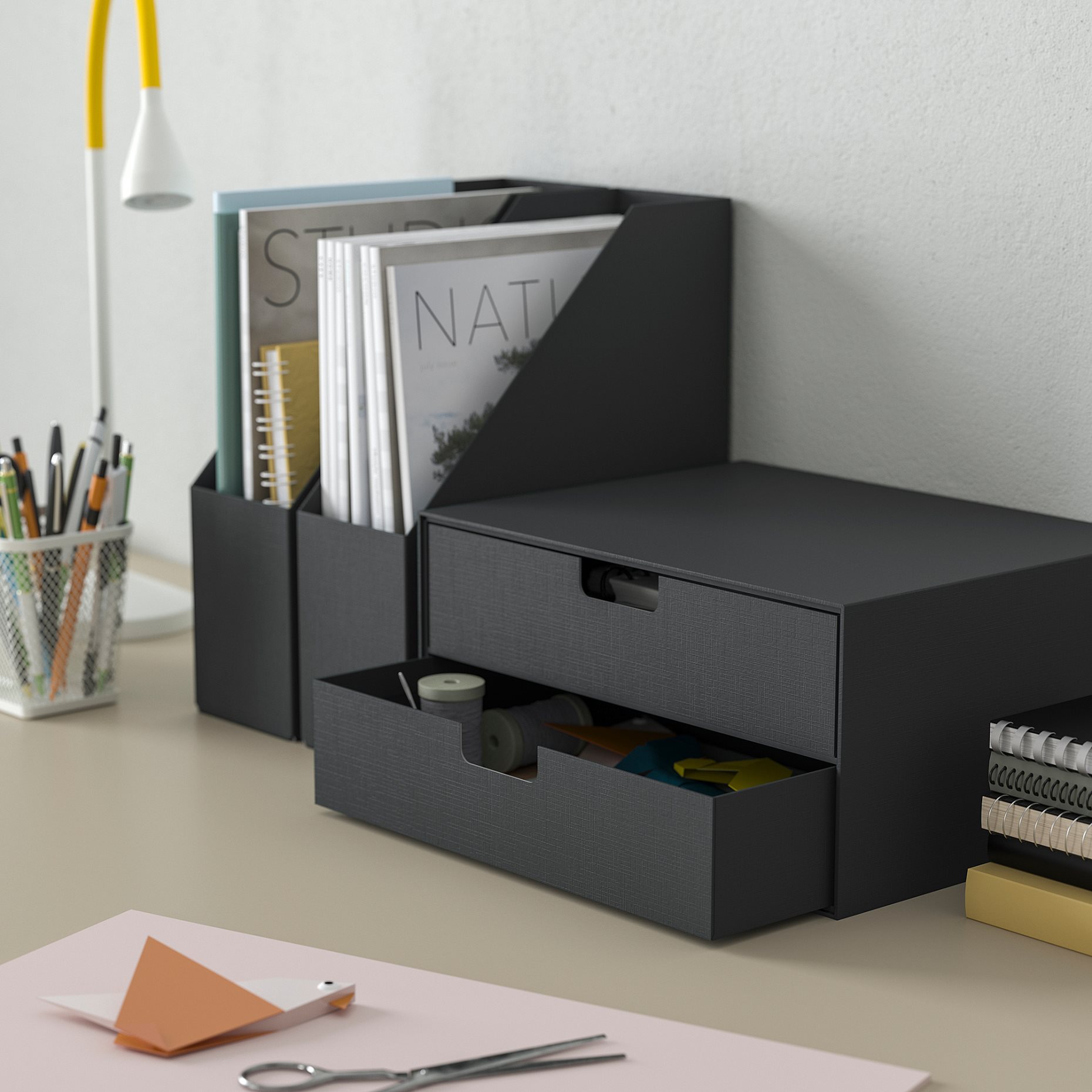 FJÄDERHARV, mini chest with 2 drawers, 32x25 cm, 005.968.92