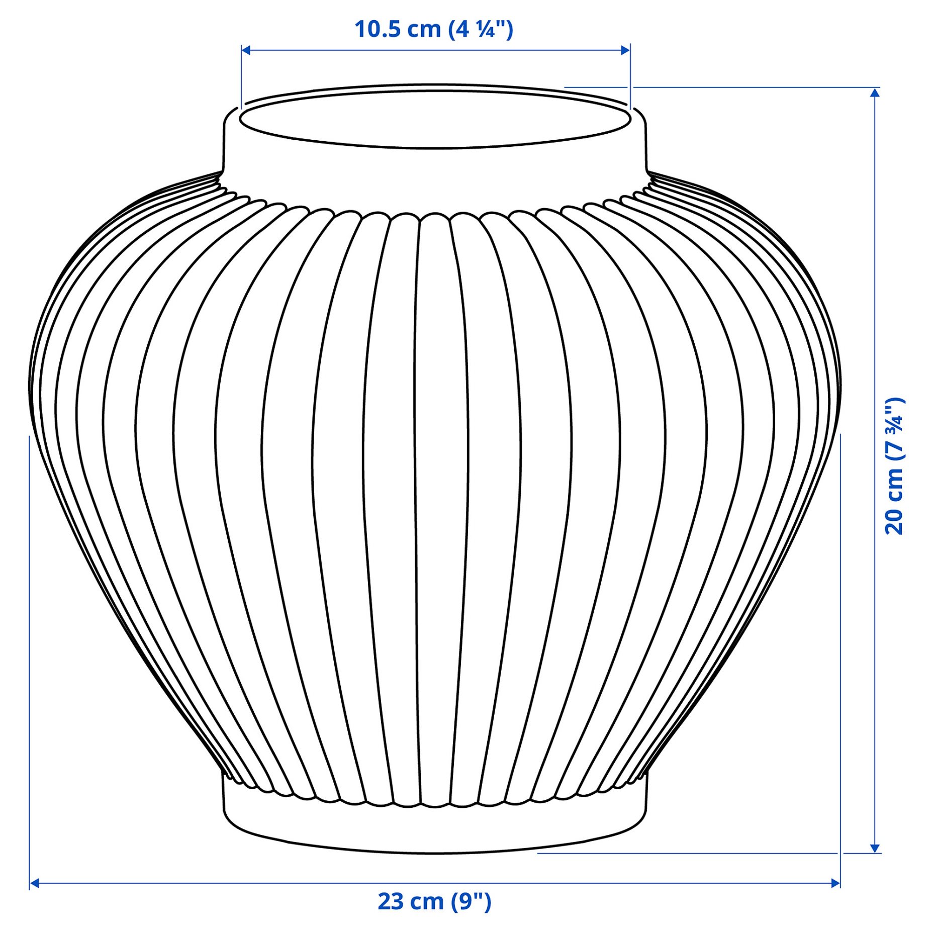 PELARBJÖRK, βάζο, 20 cm, 006.073.10