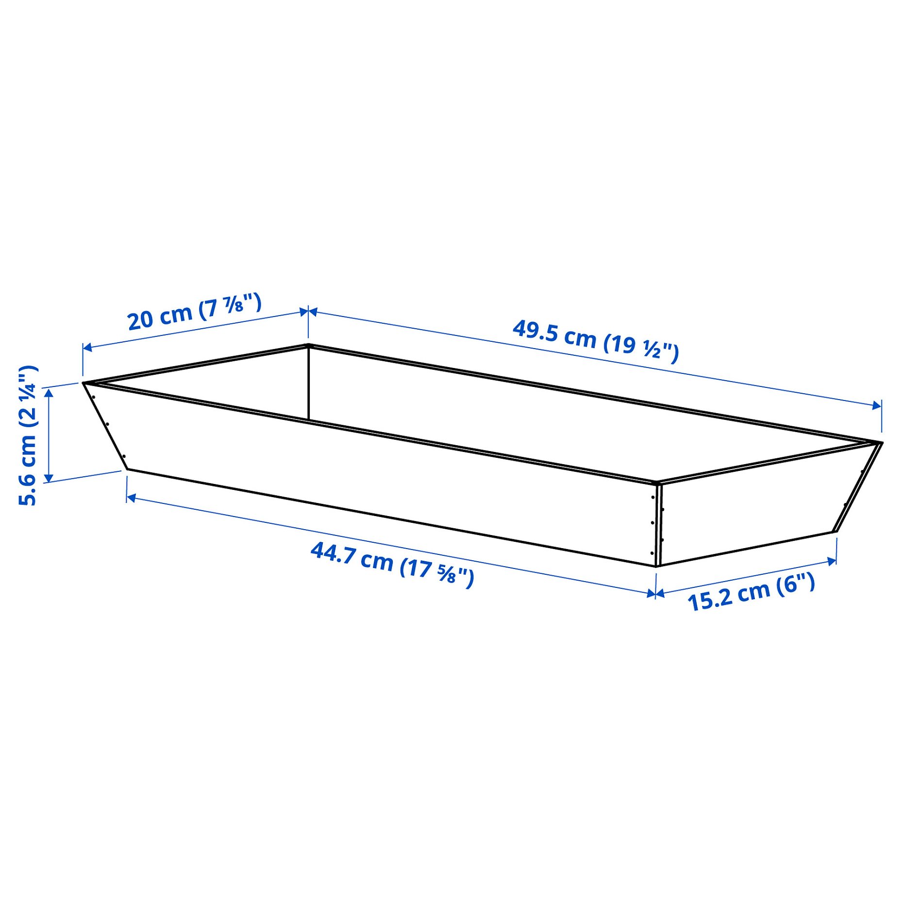 UPPDATERA, utensil tray, 20x50 cm, 006.181.01