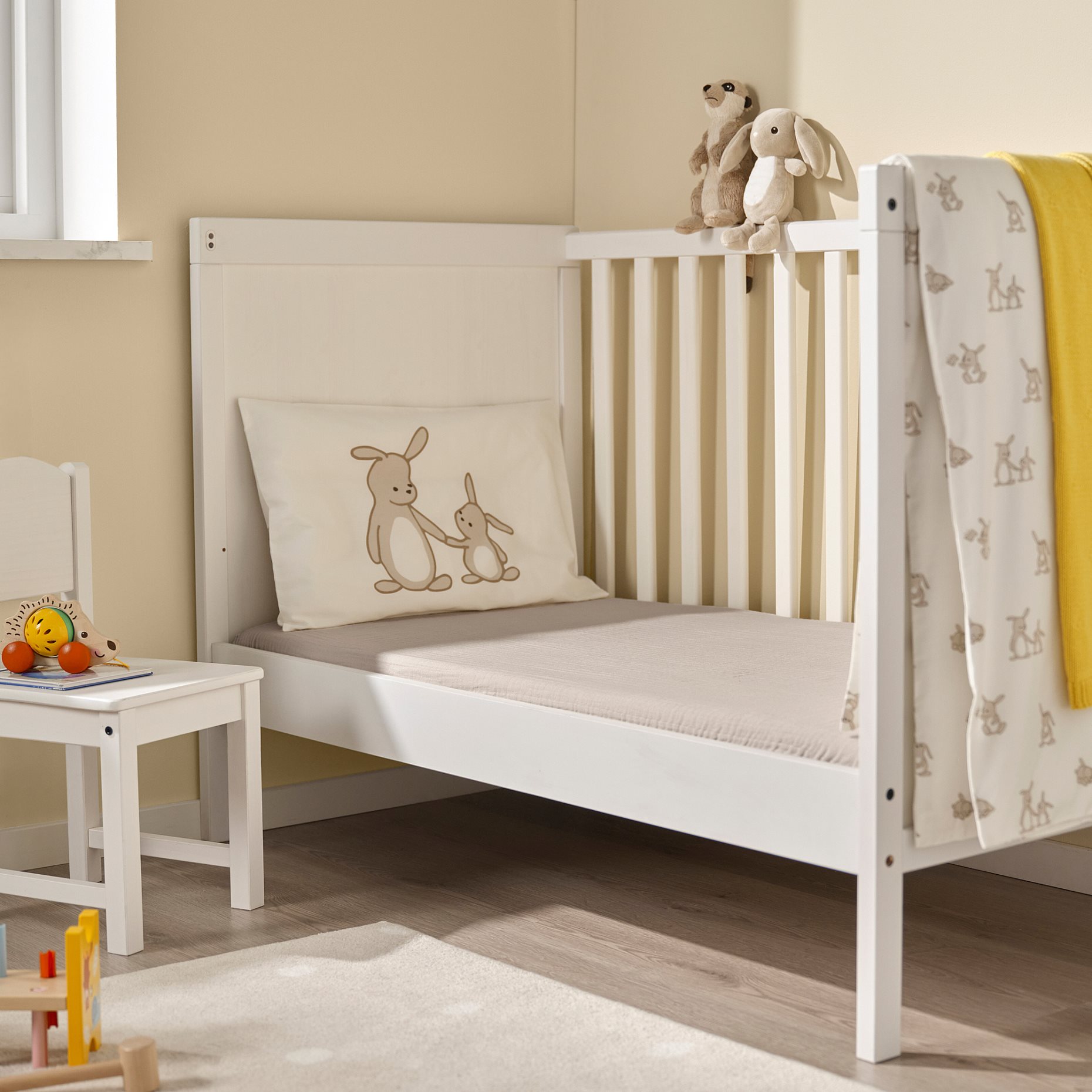 LEN, fitted sheet for cot 2 pack, 60x120 cm, 006.251.25