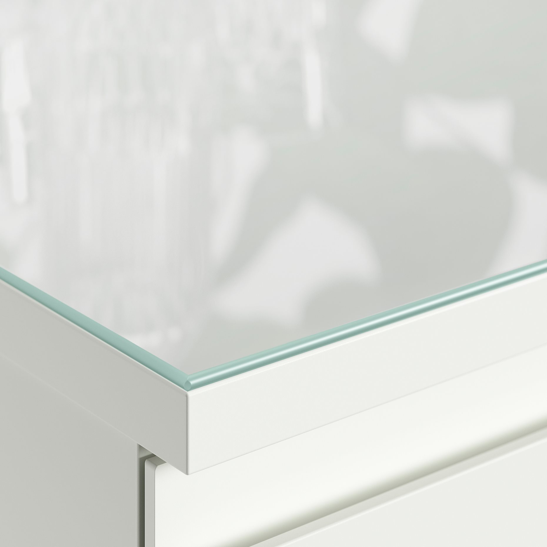 STORKLINTA, glass top, 140x50 cm, 006.275.20