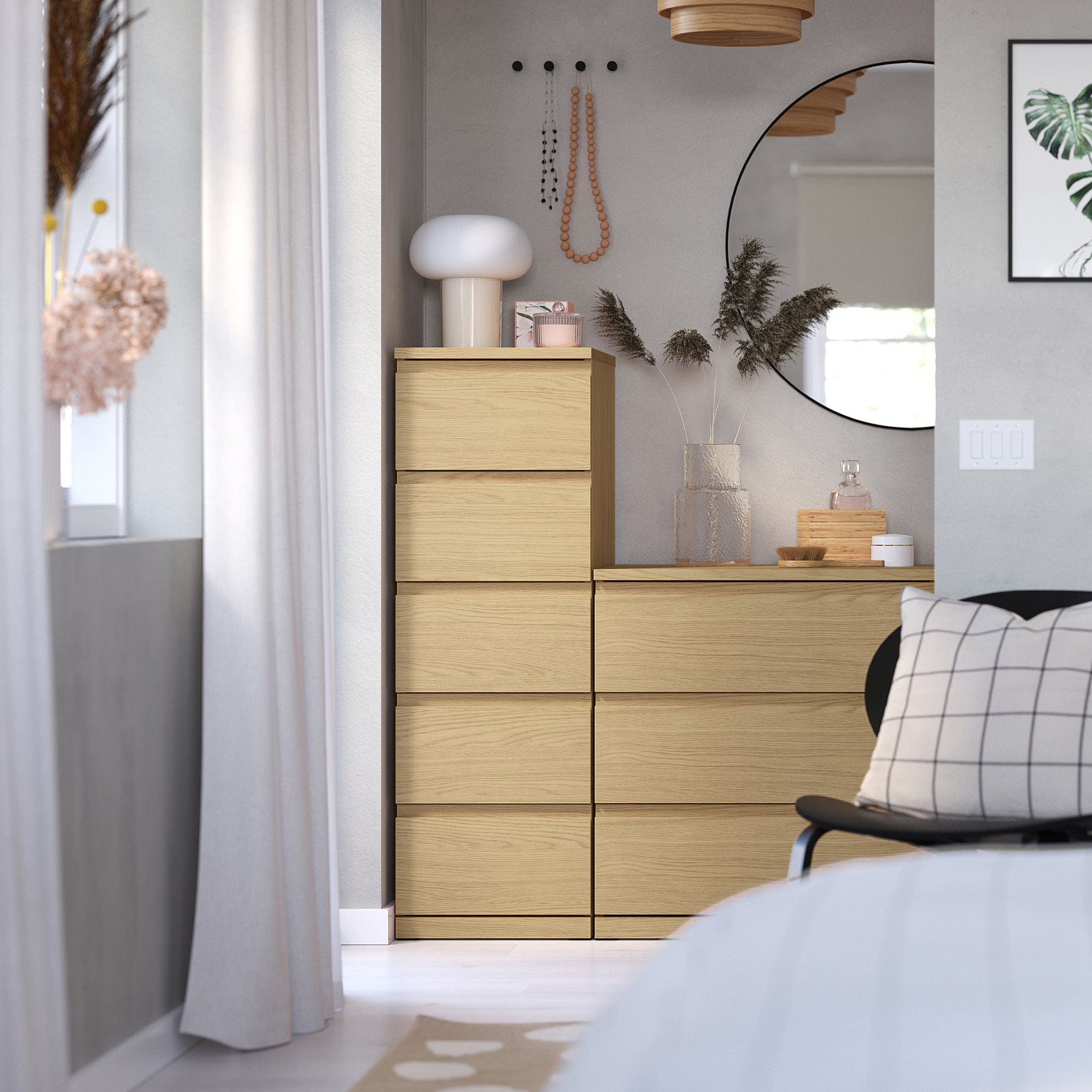 STORKLINTA, chest of 5 drawers, 40x50x120 cm, 006.275.39