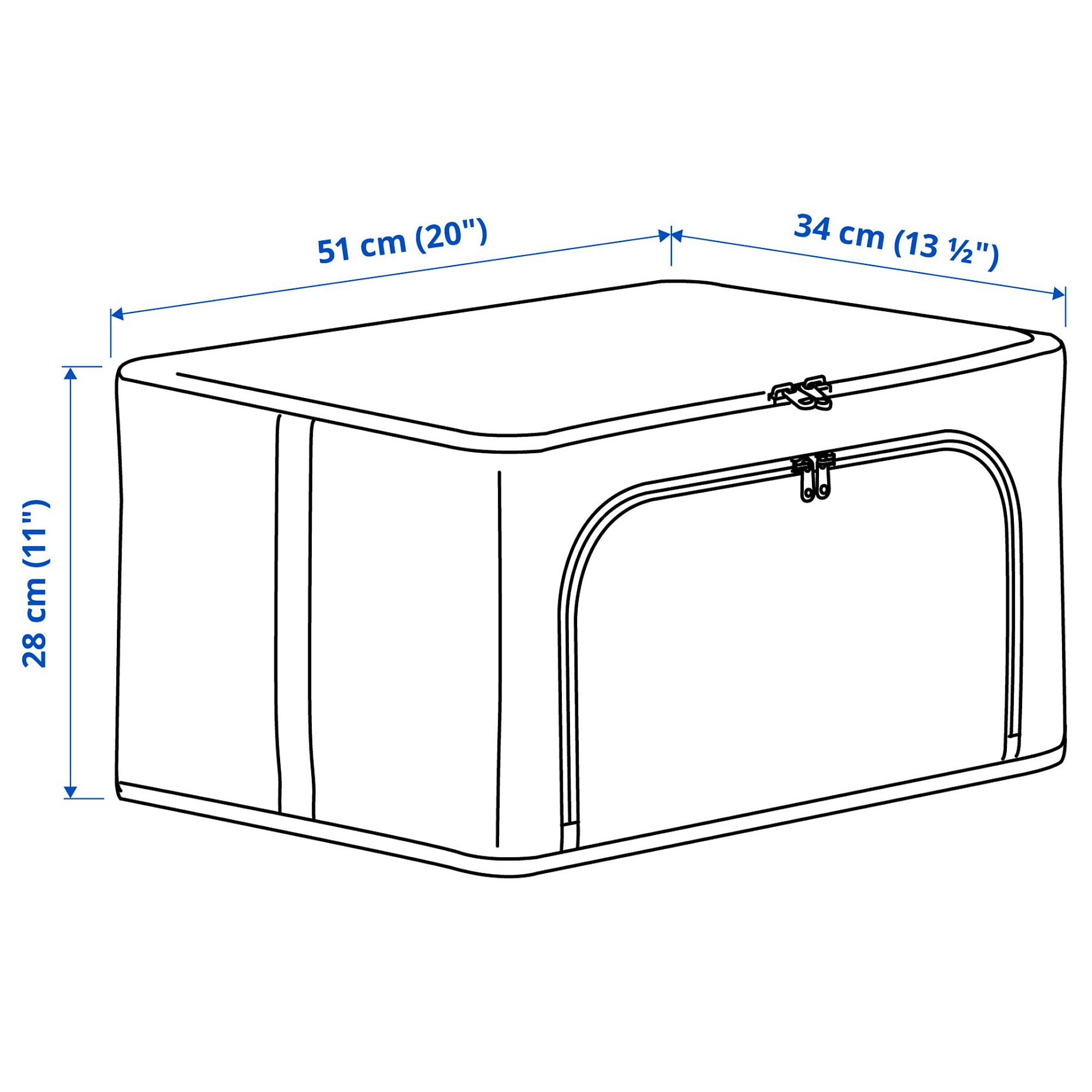 HEMMAFIXARE, storage case, 34x51x28 cm, 006.304.43