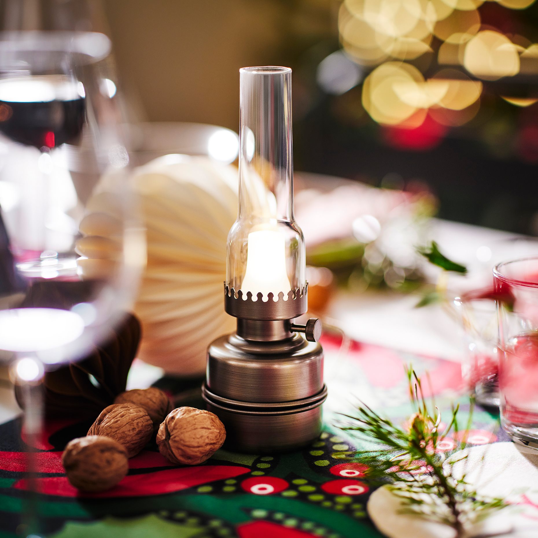 STRÅLA, table decoration with built-in LED light source, 006.333.47