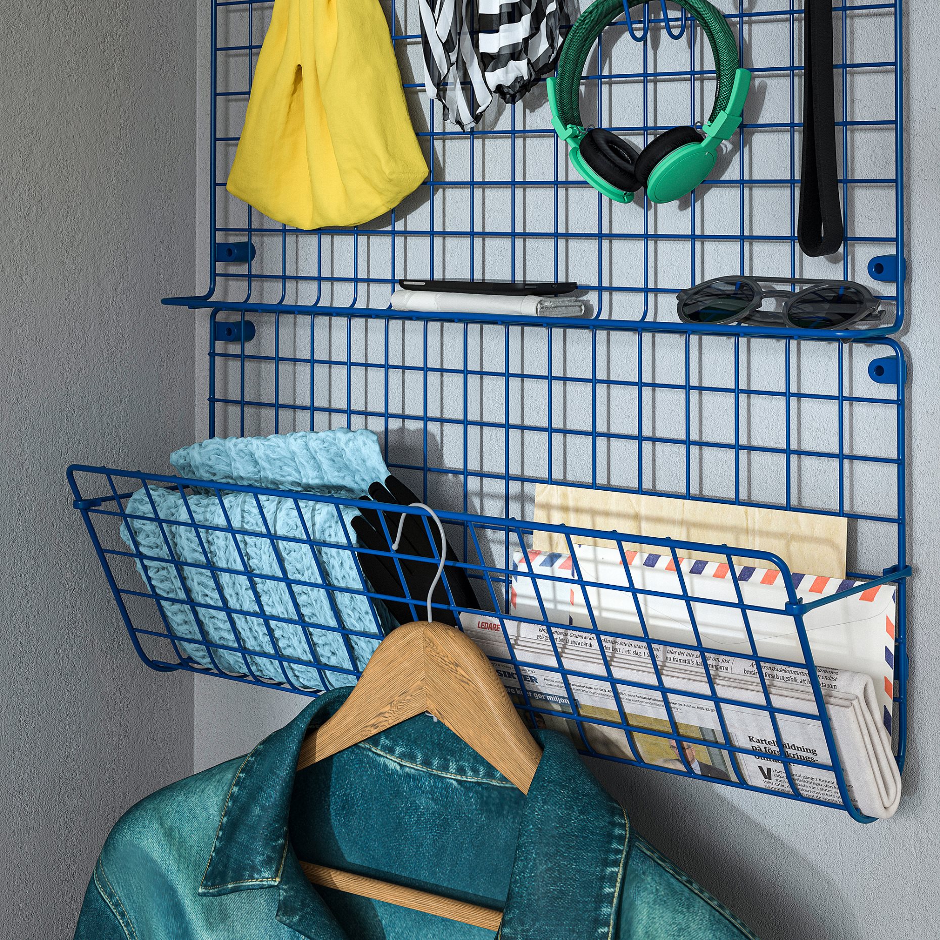 GREJIG, wall pocket, 58x17x28 cm, 006.334.94