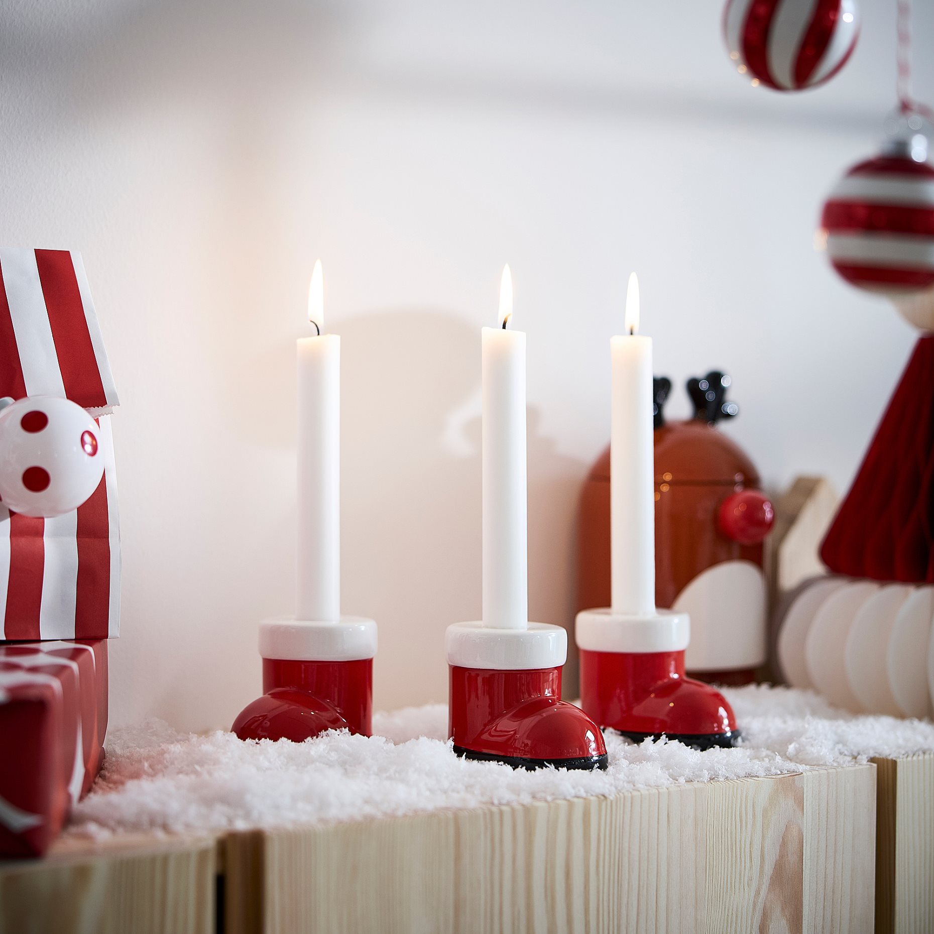 VINTERFINT, candlestick/Santa boot, 7 cm, 006.354.12