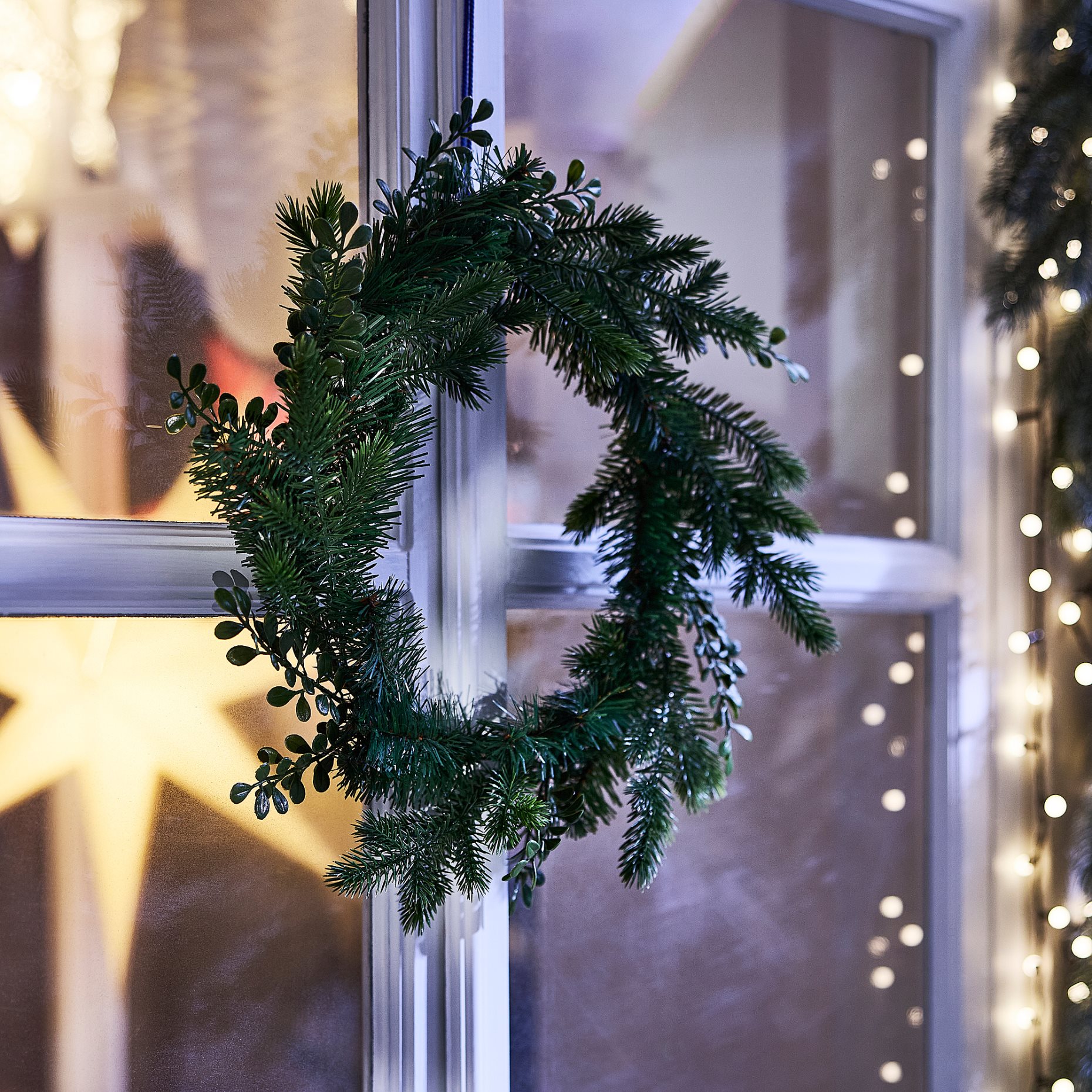 VINTERFINT, artificial wreath in/outdoor, 45 cm, 006.365.91