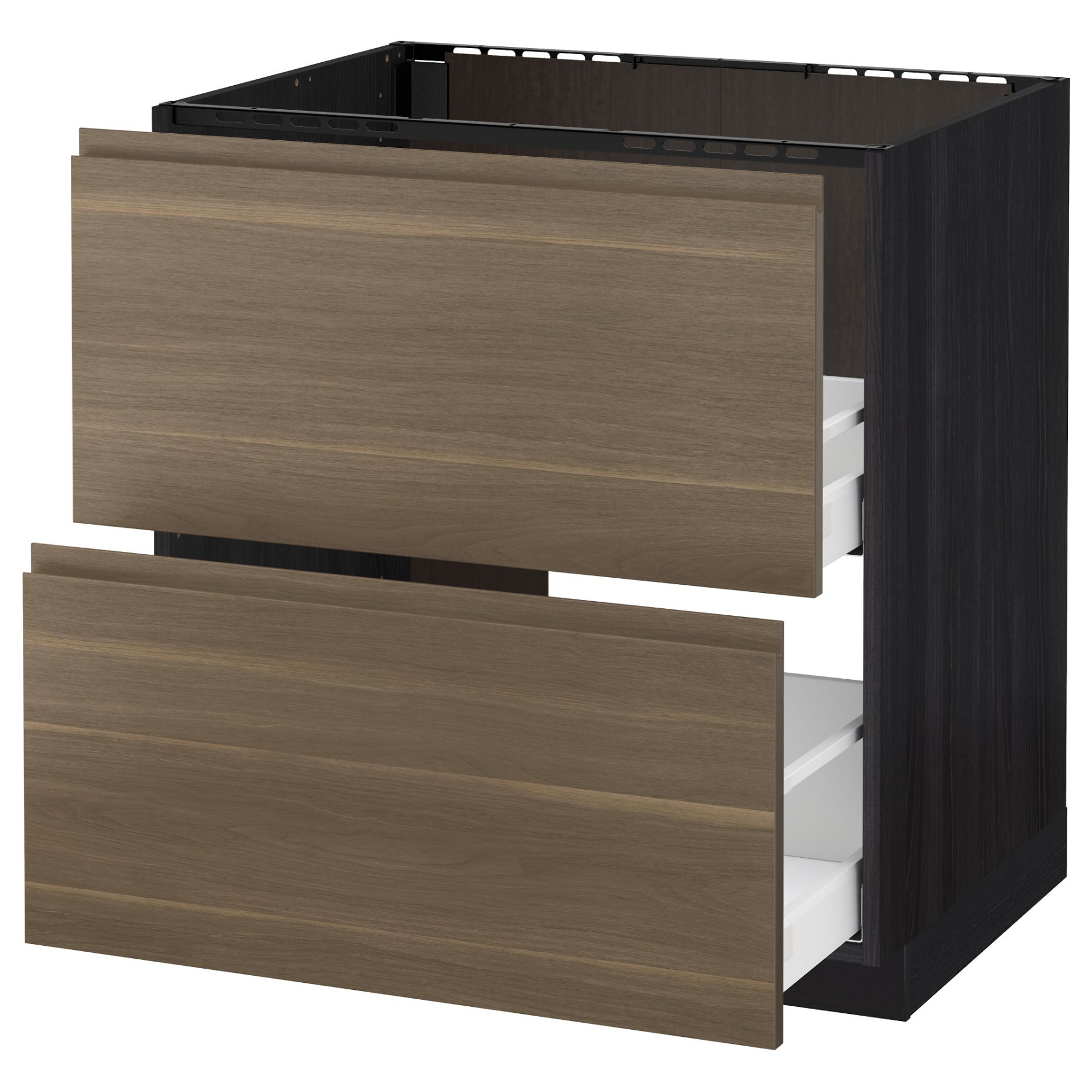 METOD/MAXIMERA, base cabinet for sink+2 fronts/2 drawers, 091.315.01