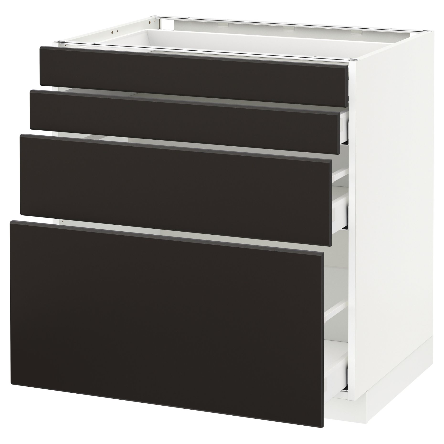 METOD/MAXIMERA, base cabinet 4 fronts/4 drawers, 092.131.39