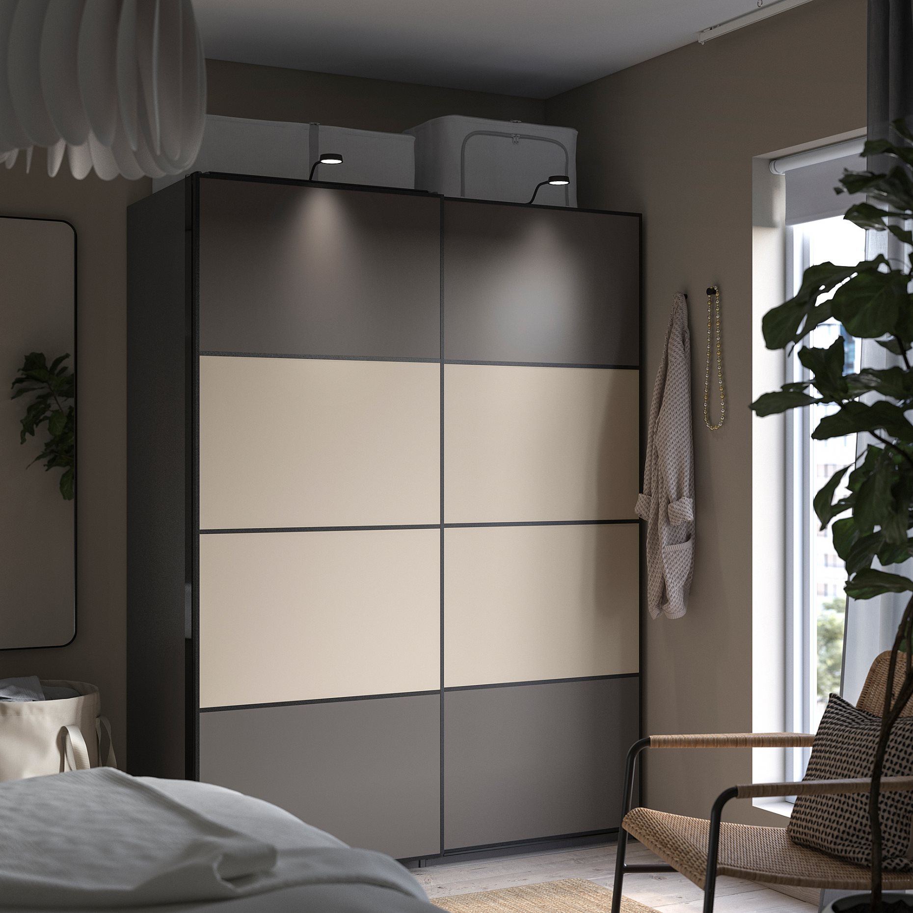 MEHAMN, pair of sliding doors, 200x201 cm, 094.362.67