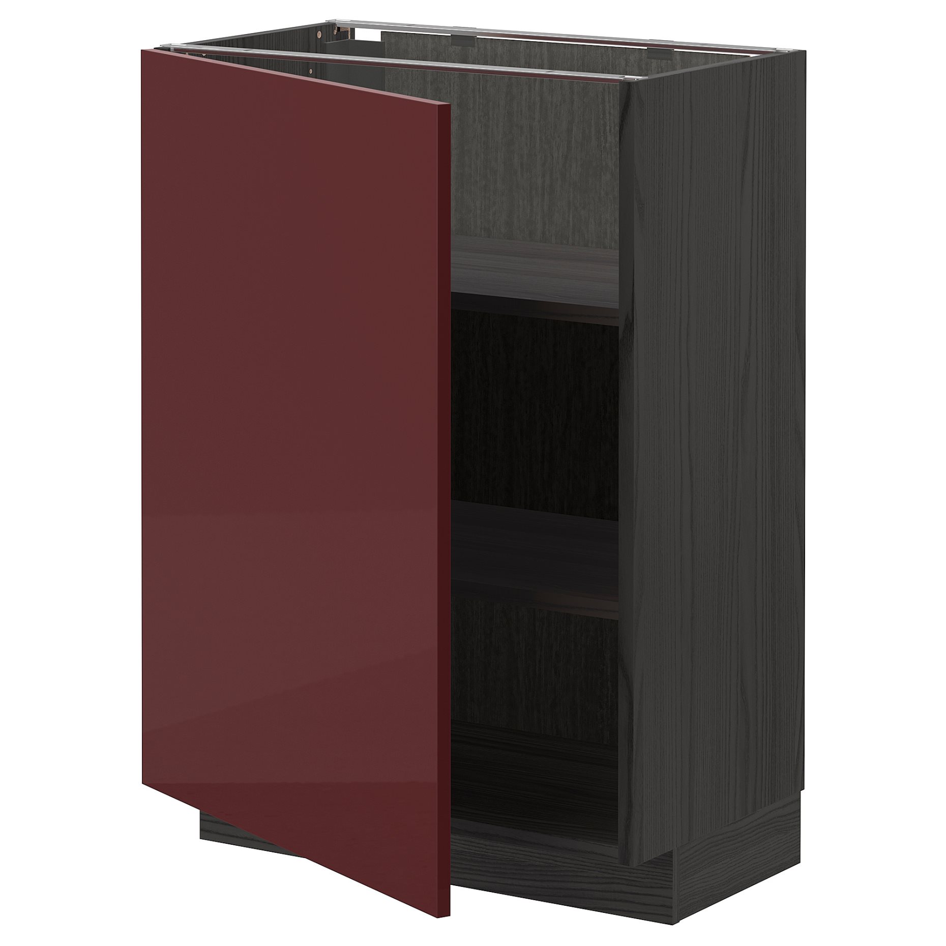 METOD, base cabinet with shelves, 60x37 cm, 094.521.39