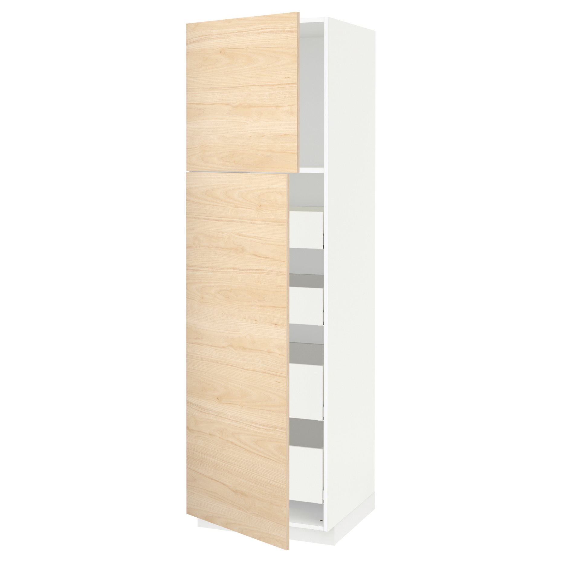 METOD/MAXIMERA, high cabinet with 2 doors/4 drawers, 60x60x200 cm, 094.571.13