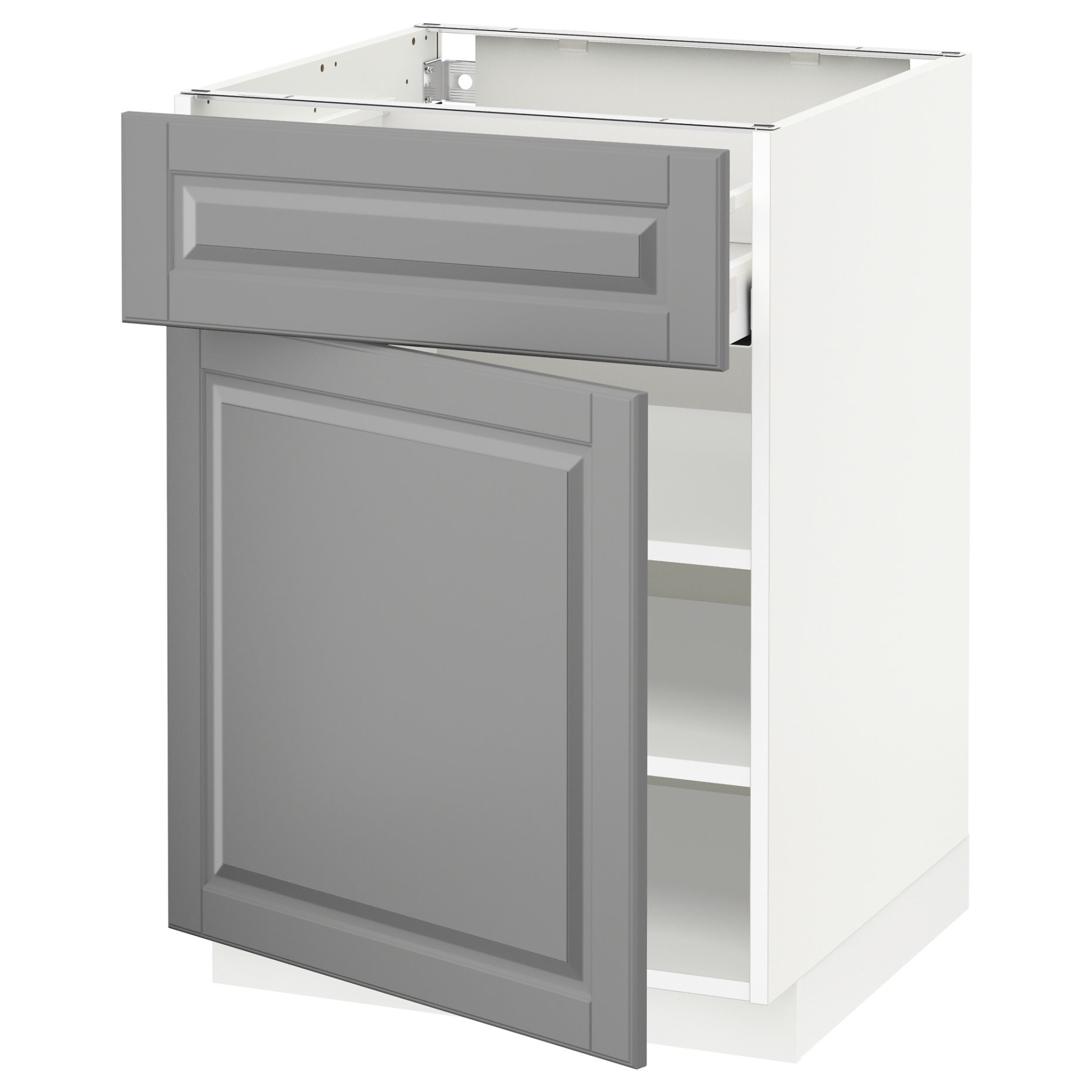 METOD, base cabinet with drawer/door, 60x60 cm, 094.639.15