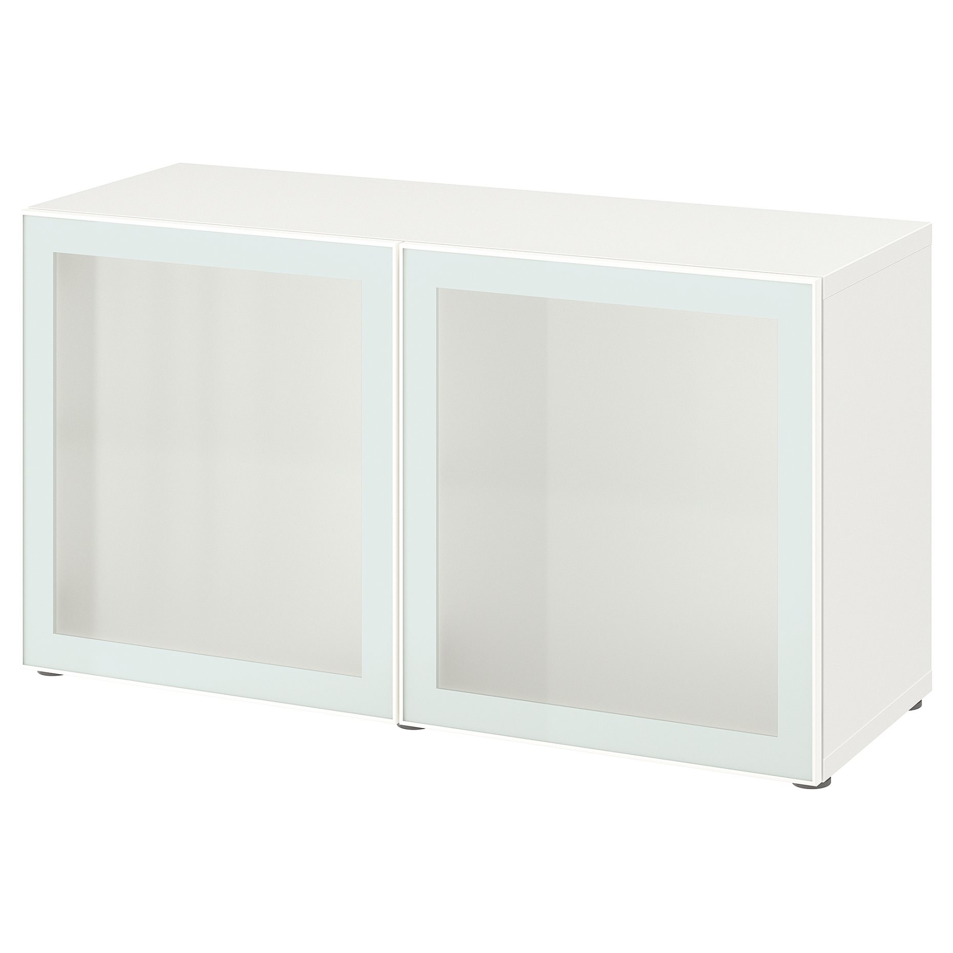 BESTÅ, shelf unit with doors, 120x42x64 cm, 094.892.27