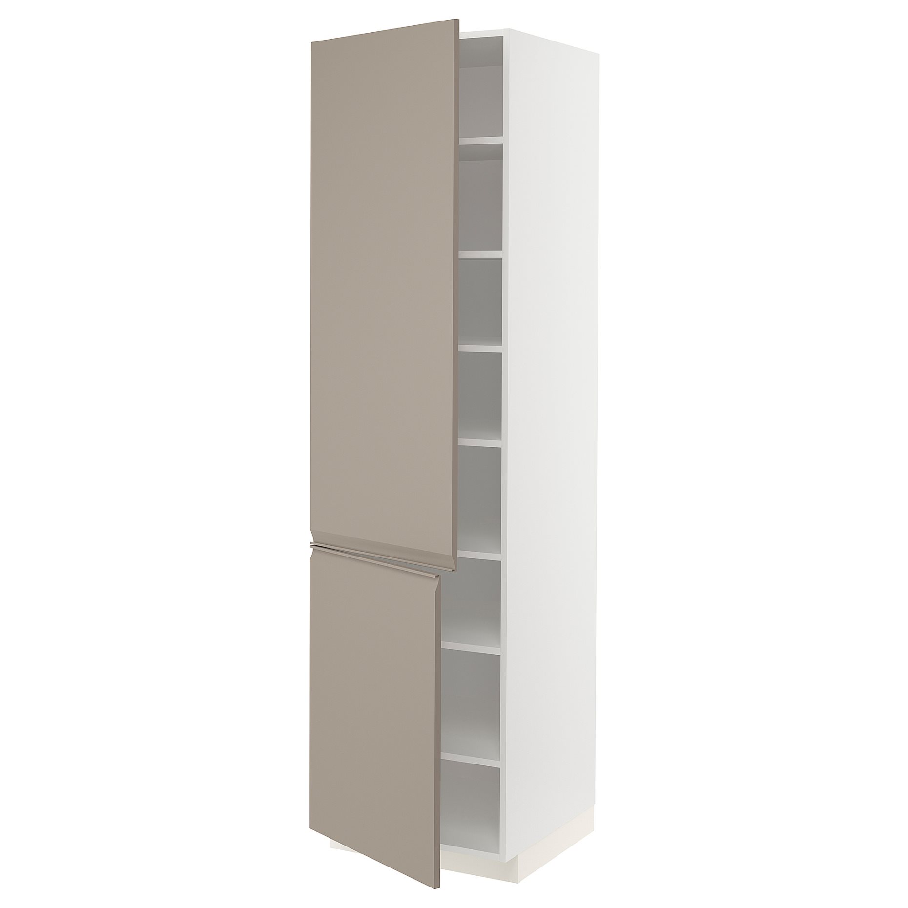 METOD, high cabinet with shelves/2 doors, 60x60x220 cm, 094.925.69