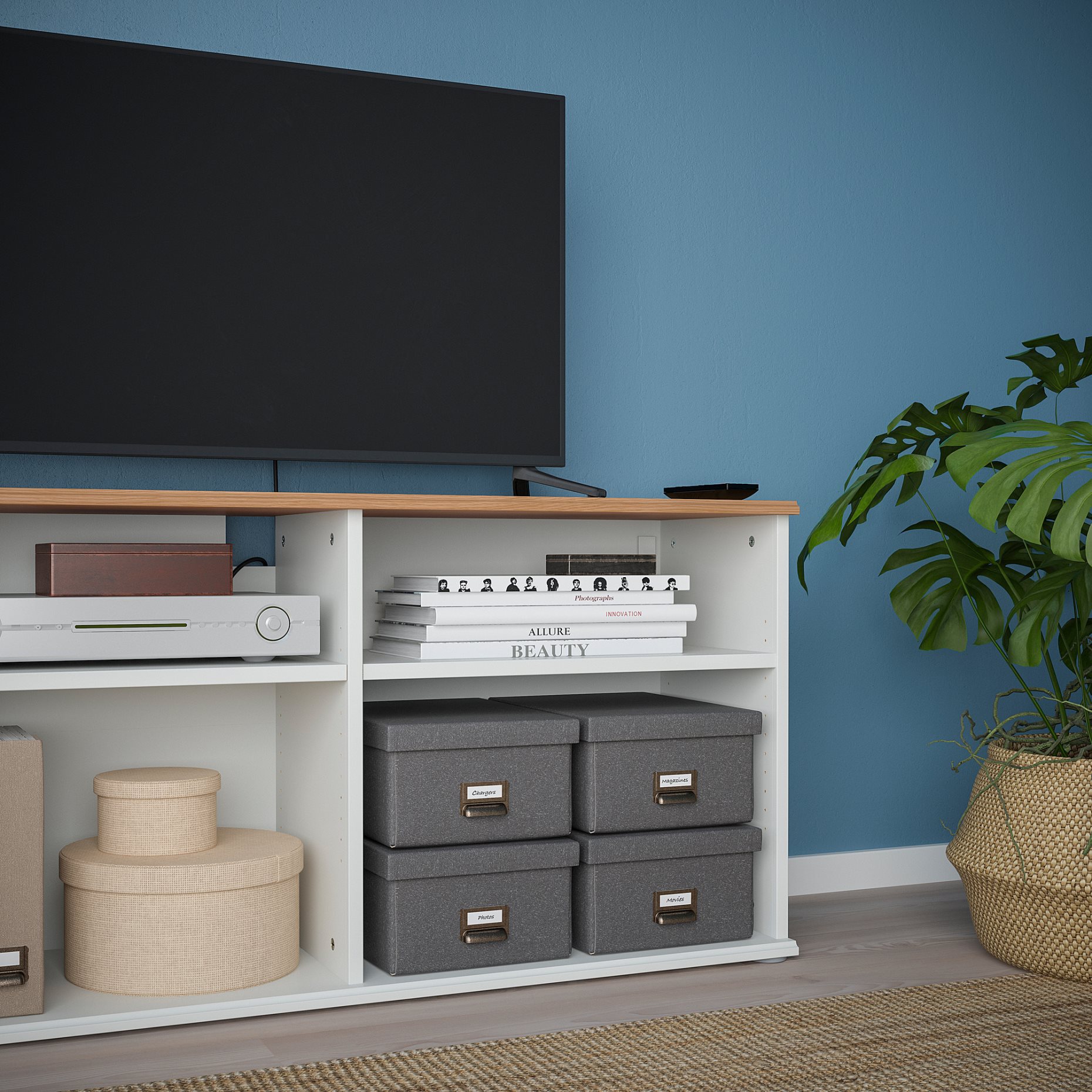 SKRUVBY, TV storage combination, 178x38x140 cm, 094.946.05