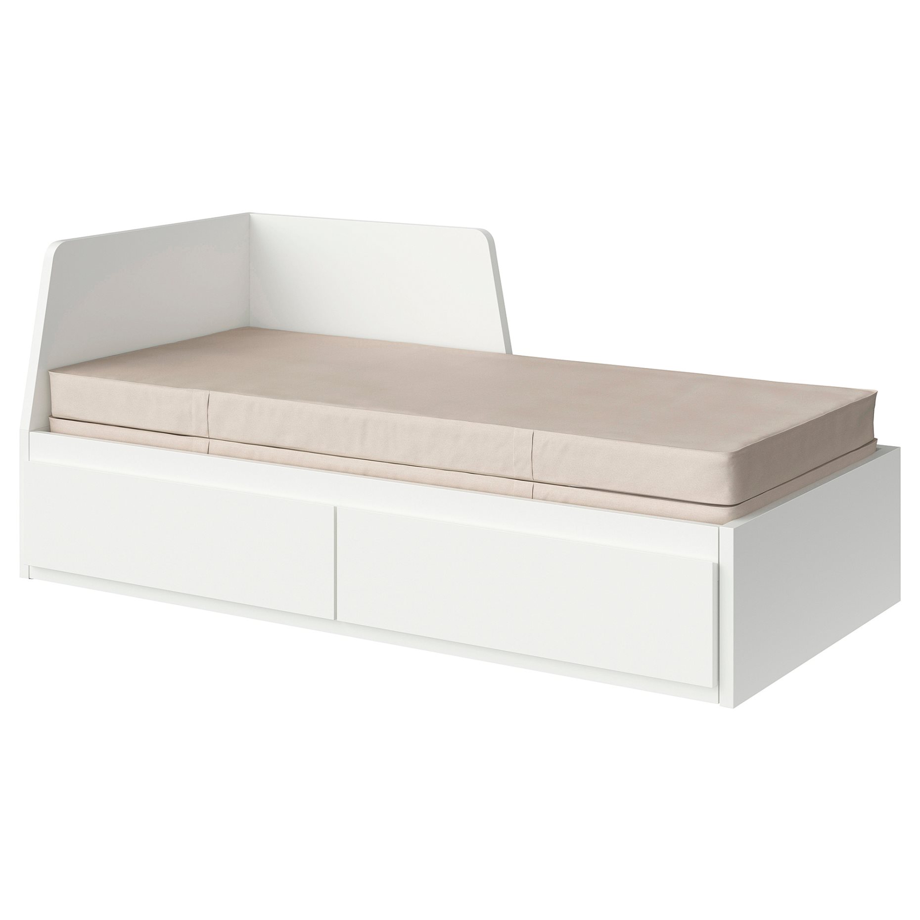 FLEKKE, day-bed with 2 drawers/2 mattresses, 80x200 cm, 094.959.35