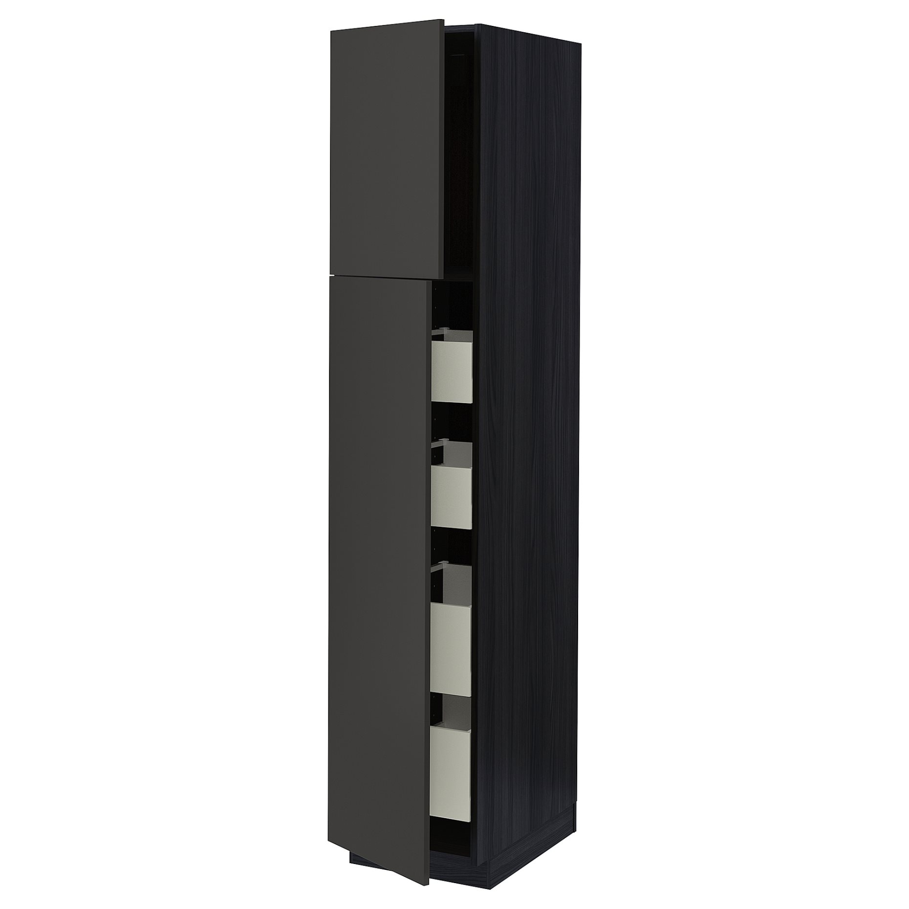METOD/MAXIMERA, high cabinet with 2 doors/4 drawers, 40x60x200 cm, 094.989.48