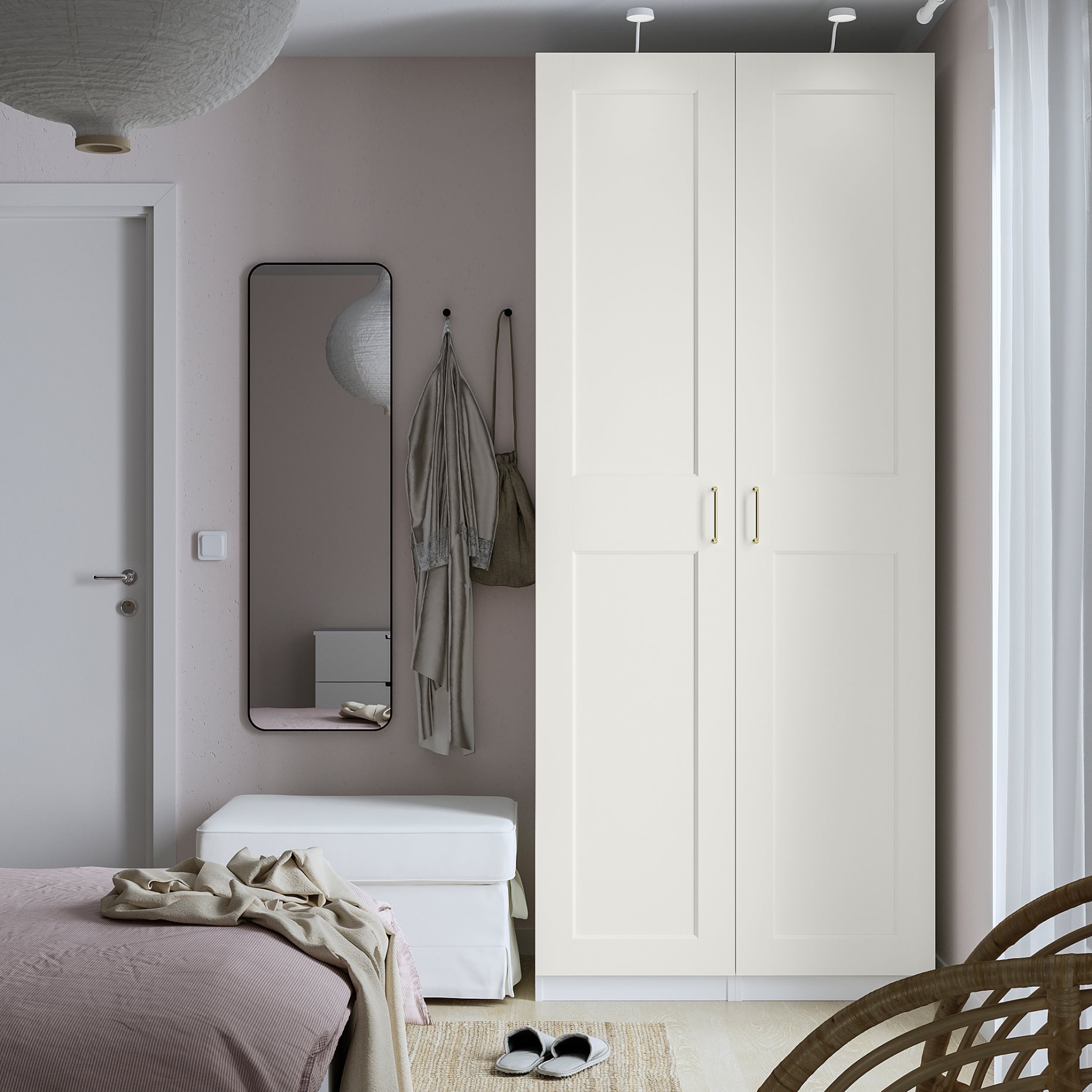 PAX/GRIMO, wardrobe combination, 100x60x236 cm, 095.025.87